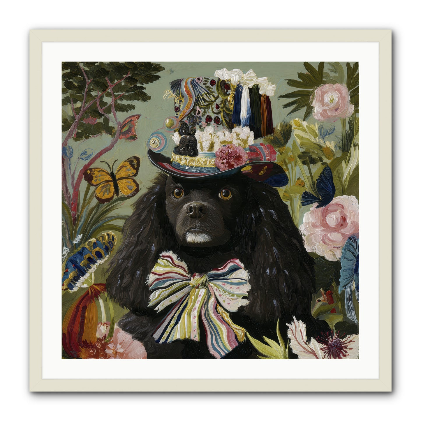 Lush Wilder -- Framed Print - White 30x30