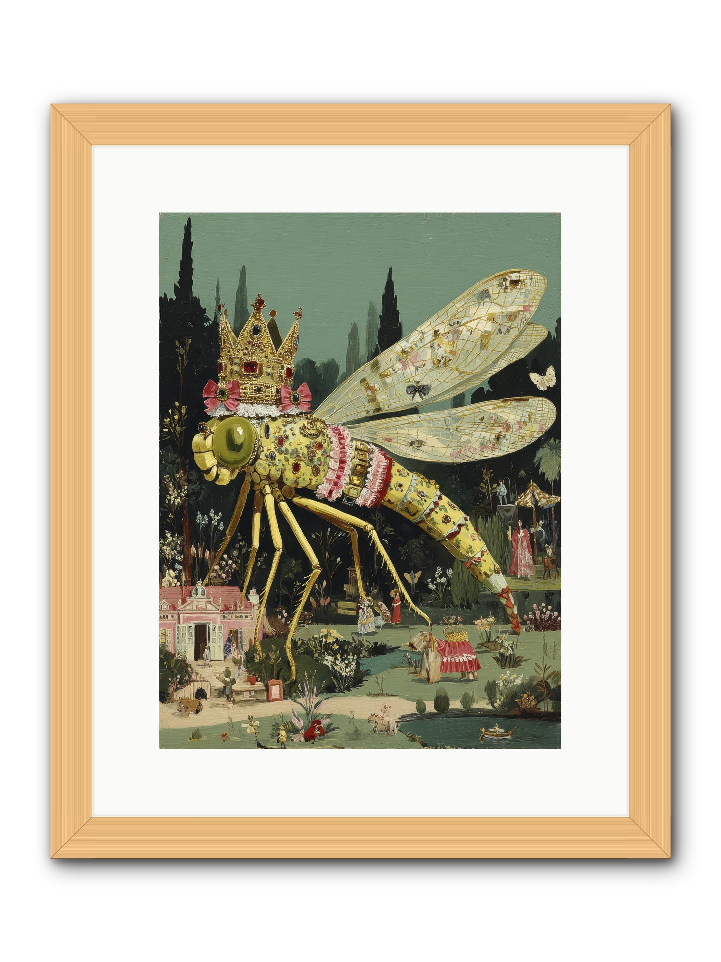 Luxuriant Mysteries -- Framed Print - Natural 12x16