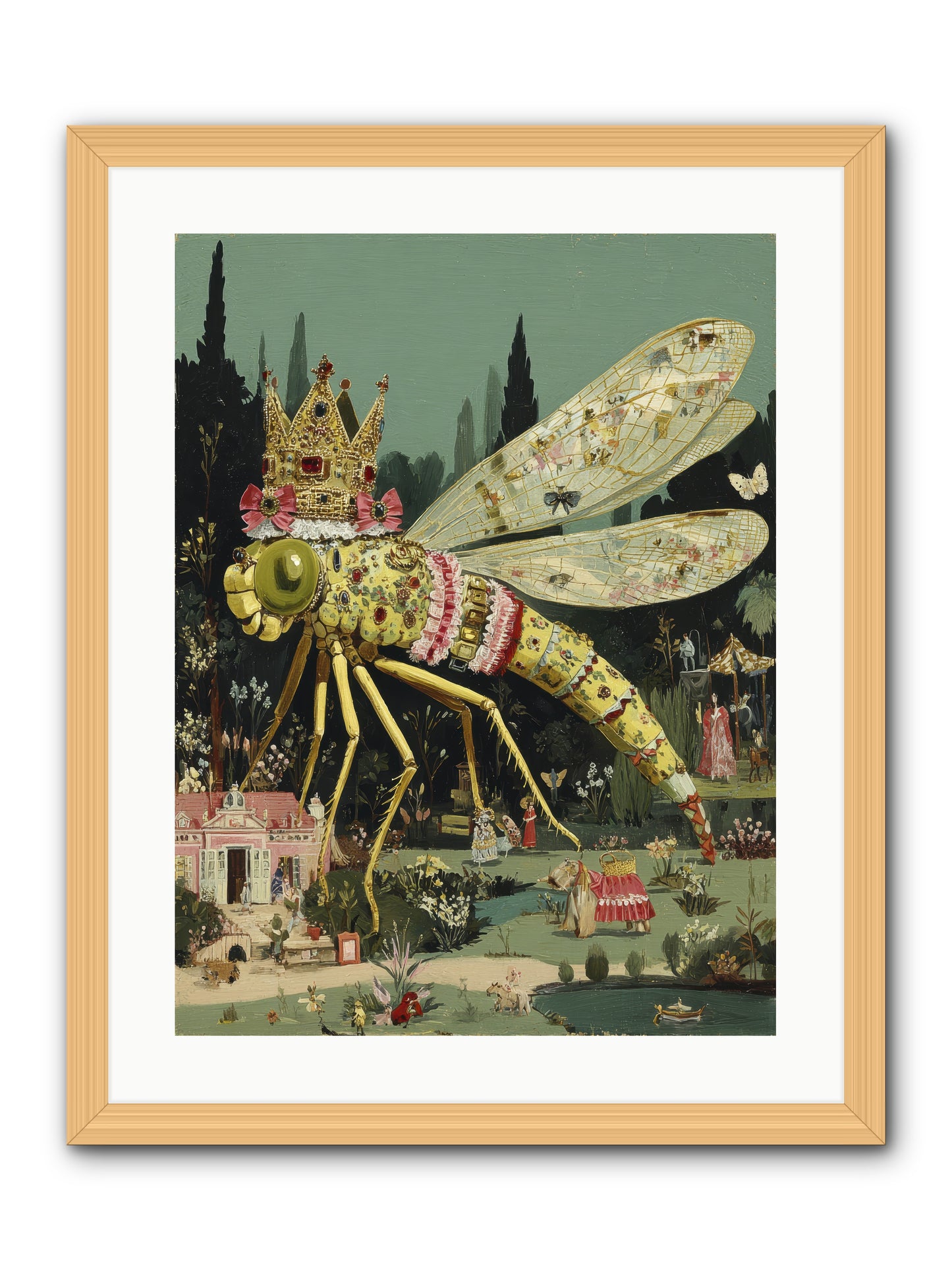 Luxuriant Mysteries -- Framed Print - Natural 18x24