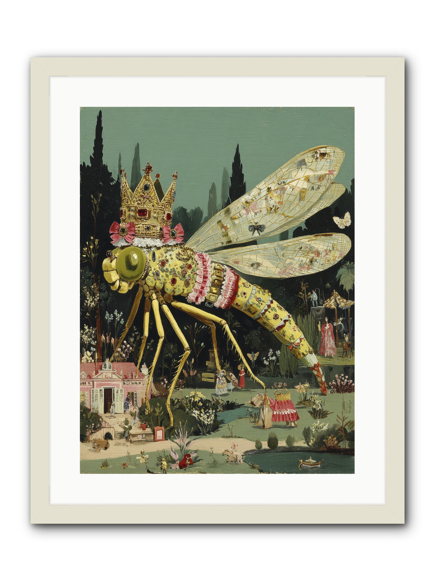 Luxuriant Mysteries -- Framed Print - White 18x24