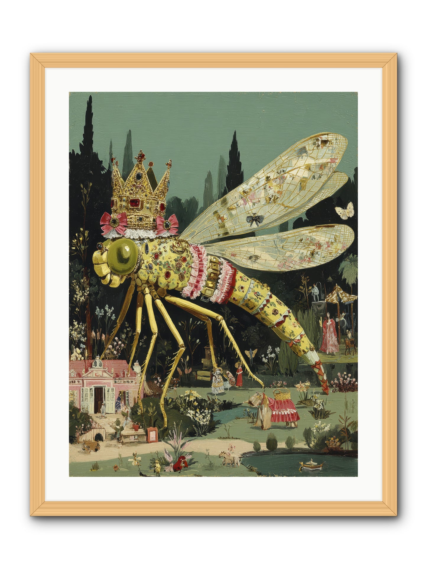 Luxuriant Mysteries -- Framed Print - Natural 24x32