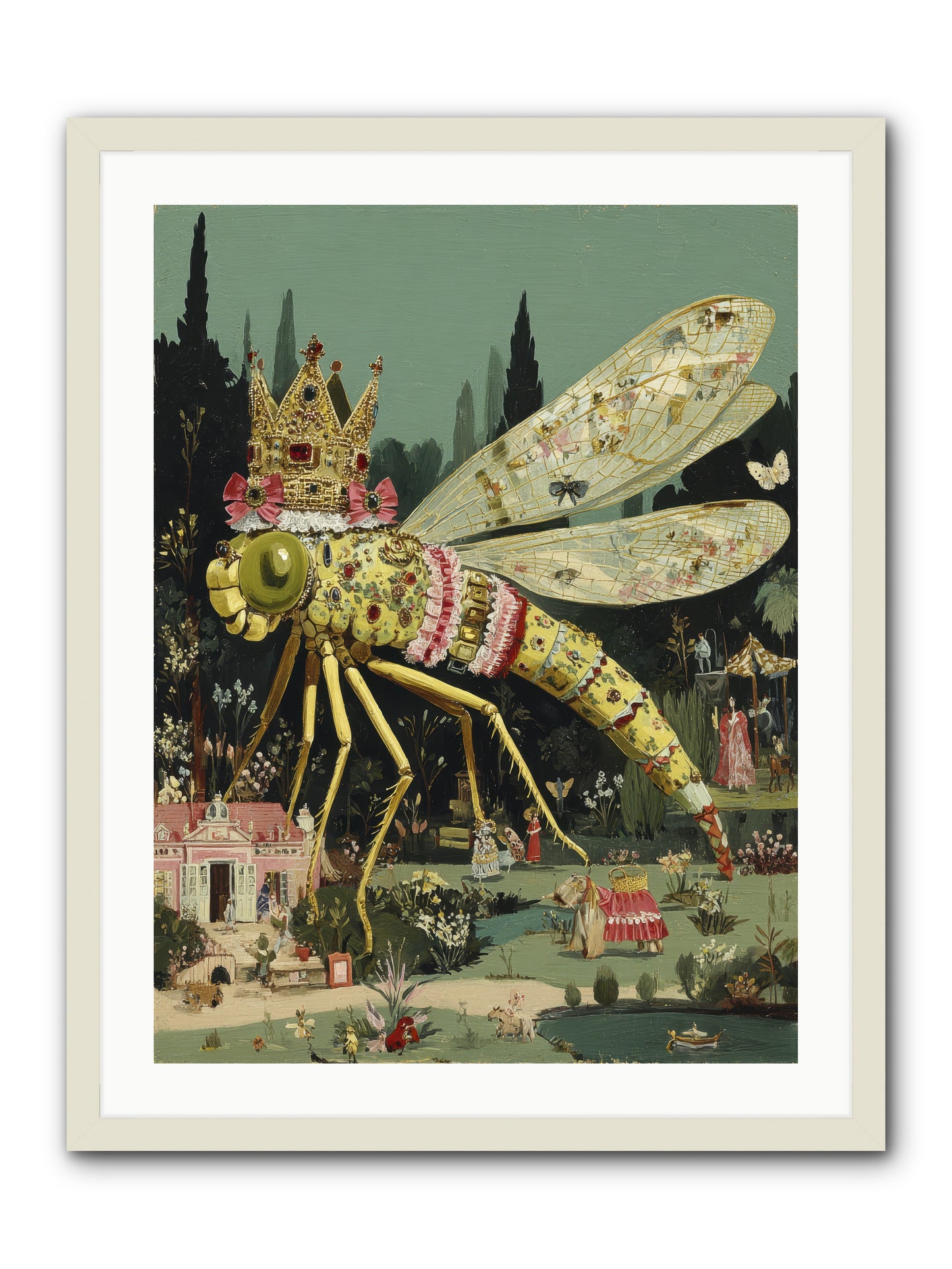 Luxuriant Mysteries -- Framed Print - White 24x32