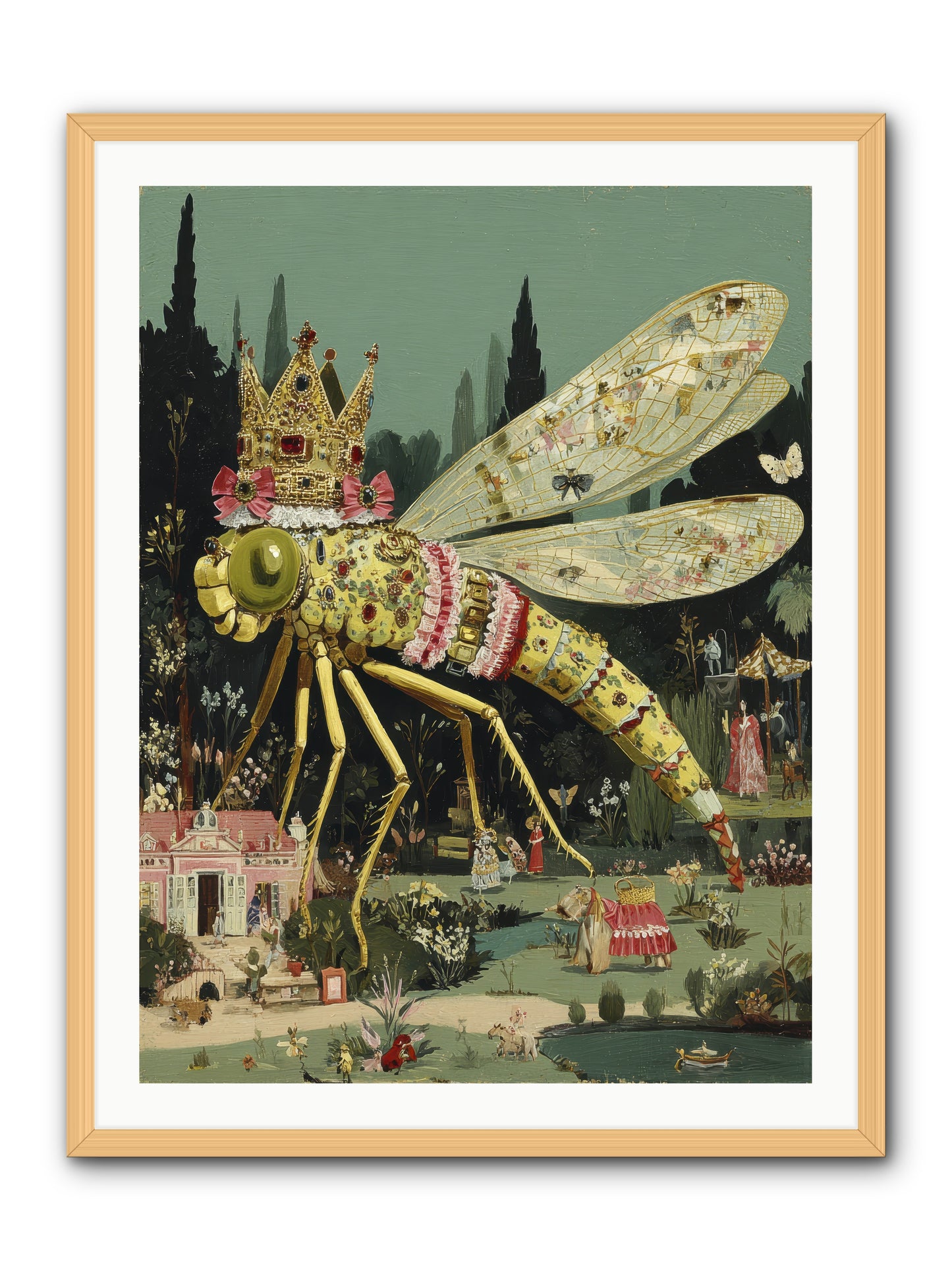 Luxuriant Mysteries -- Framed Print - Natural 30x40