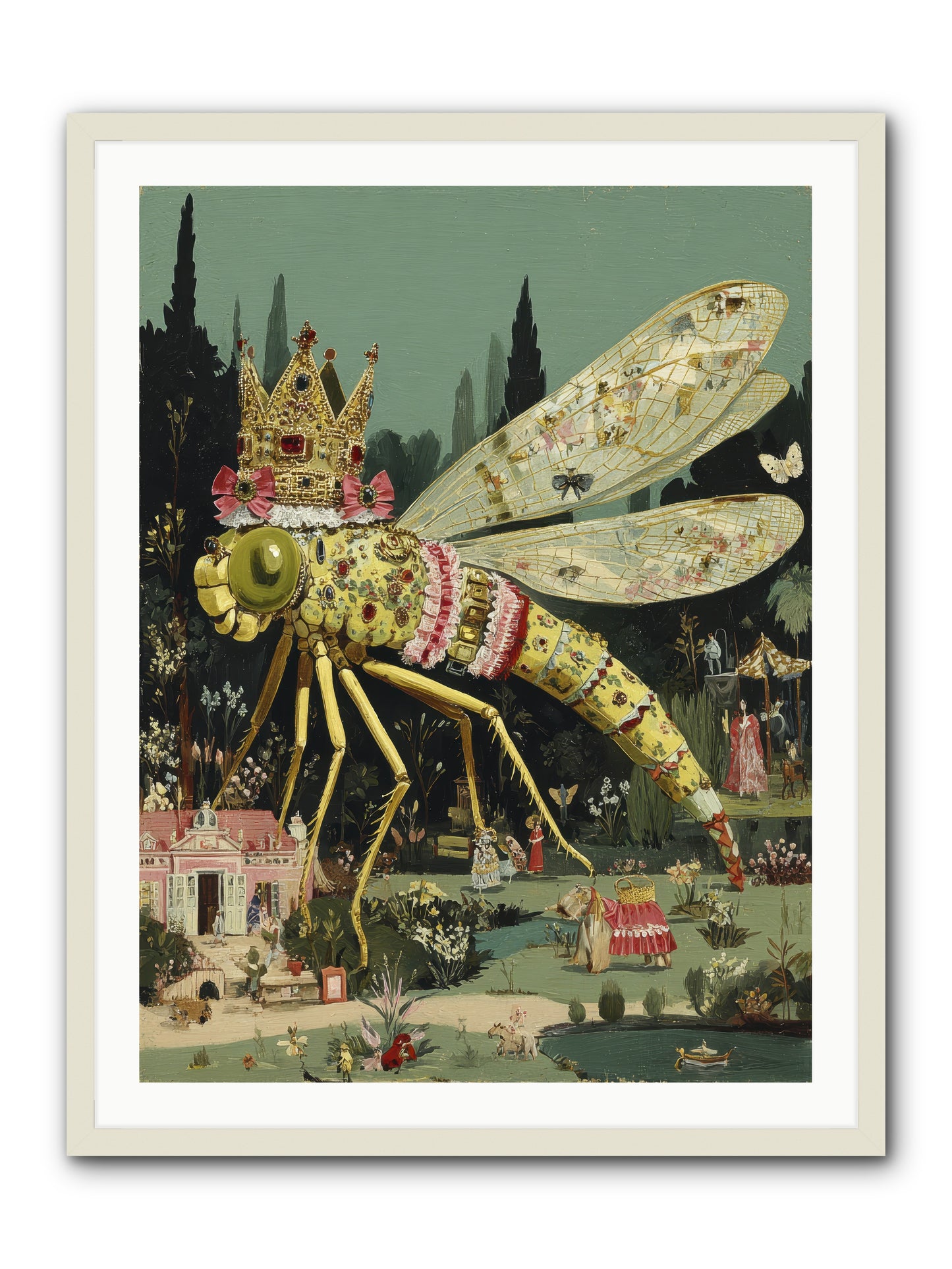Luxuriant Mysteries -- Framed Print - White 30x40