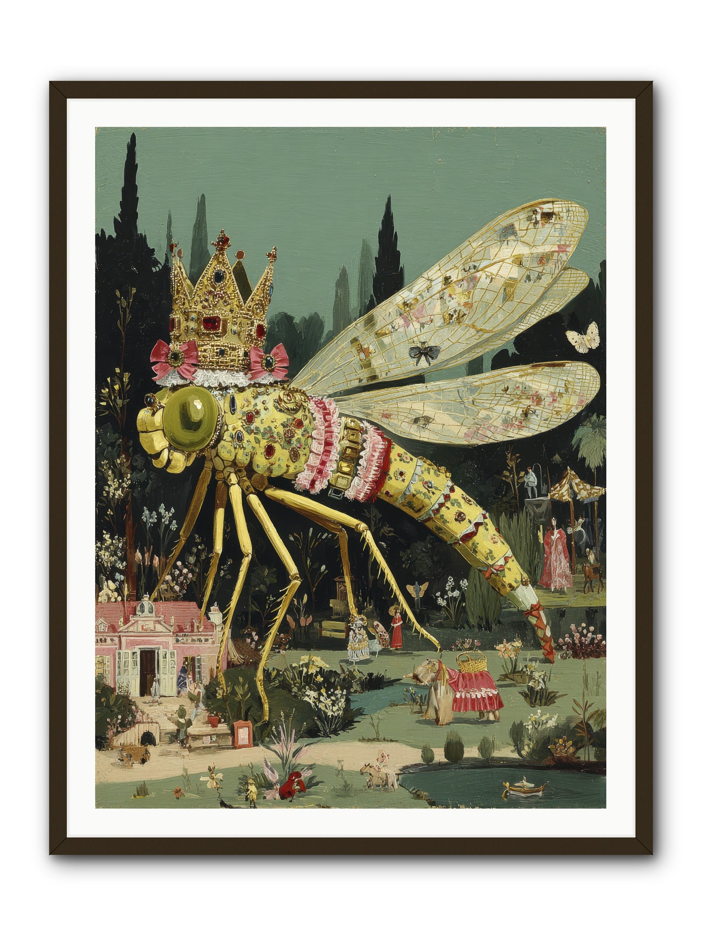 Luxuriant Mysteries -- Framed Print - Black 36x48