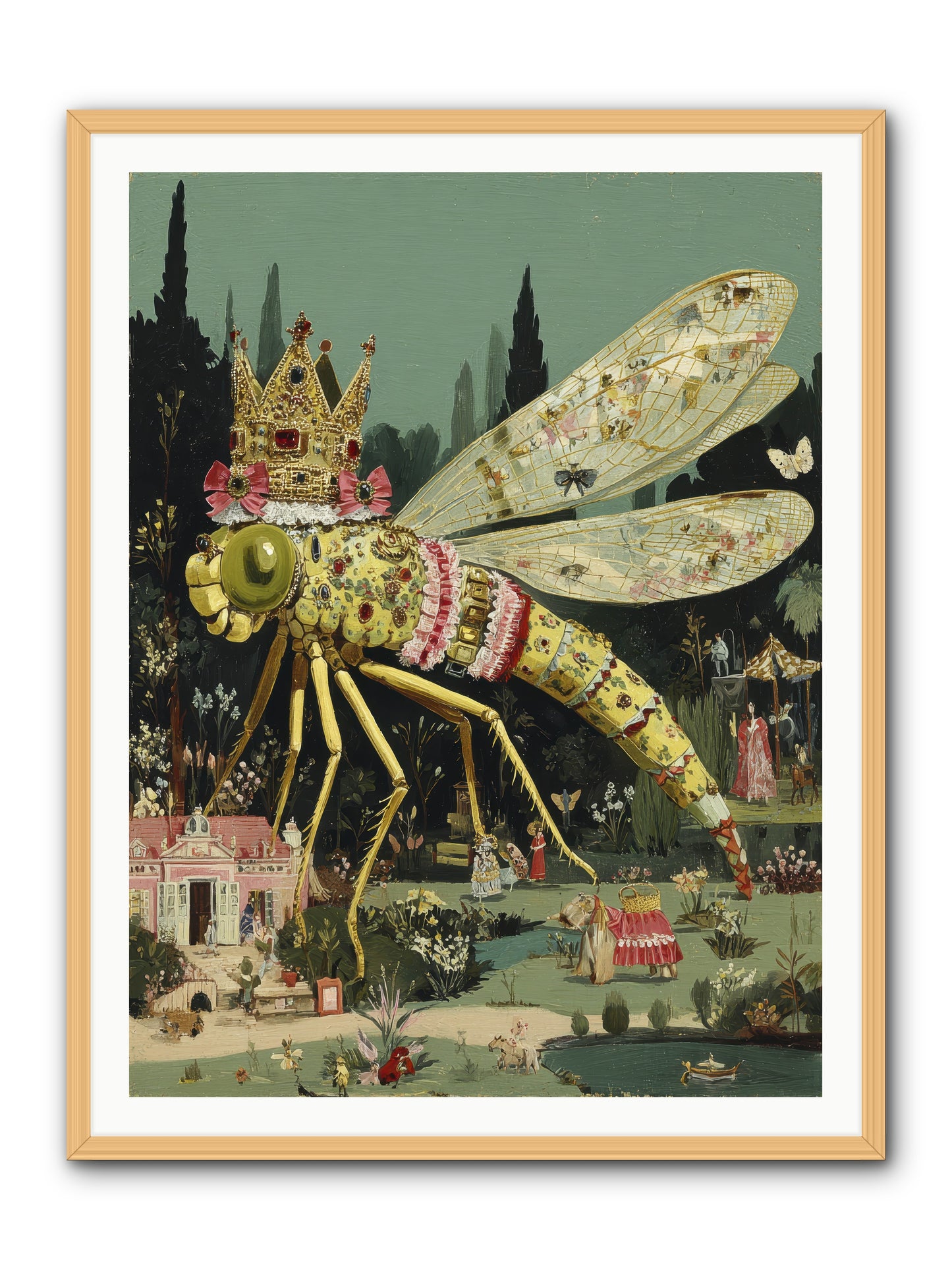 Luxuriant Mysteries -- Framed Print - Natural 36x48