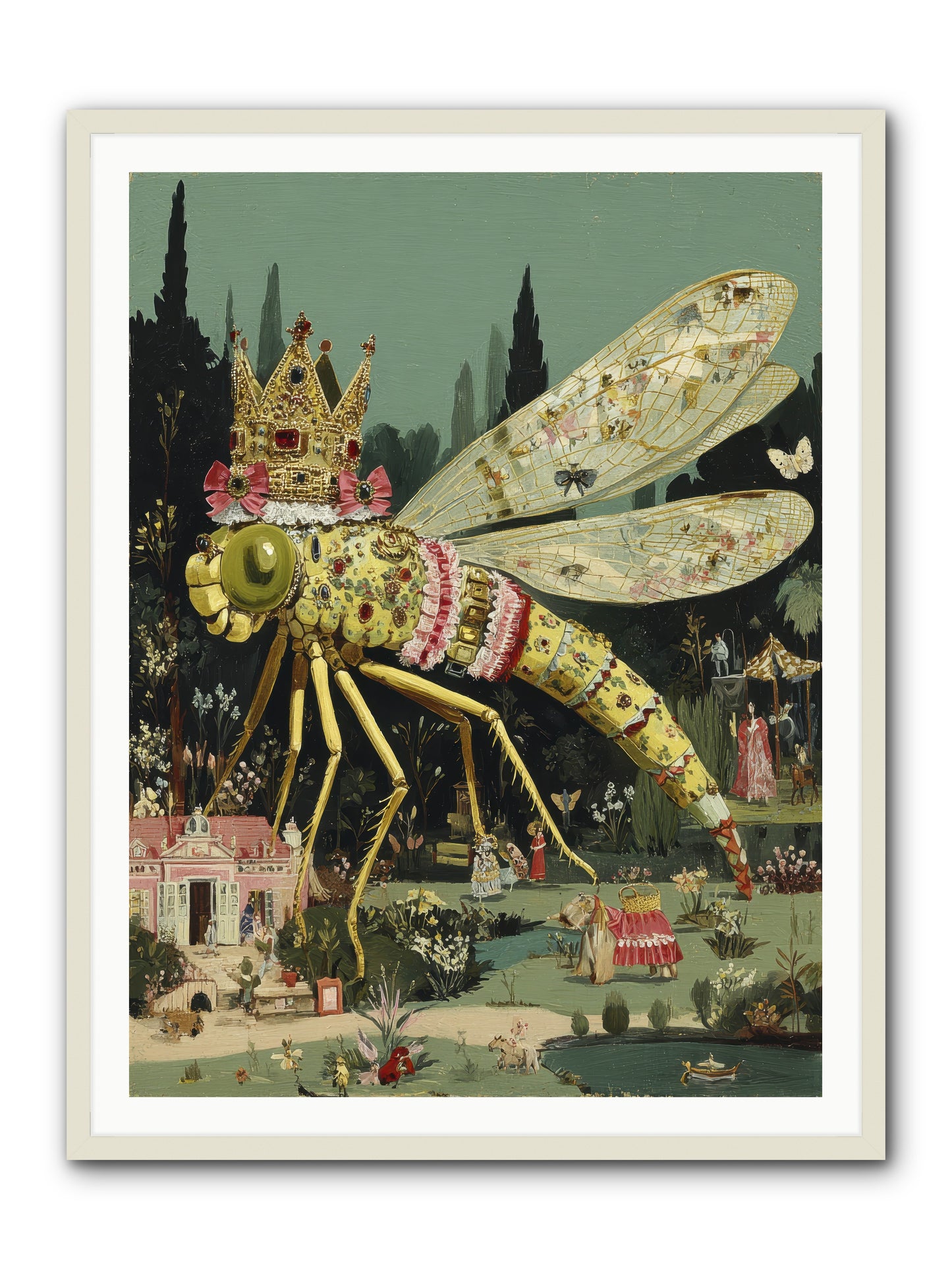 Luxuriant Mysteries -- Framed Print - White 36x48
