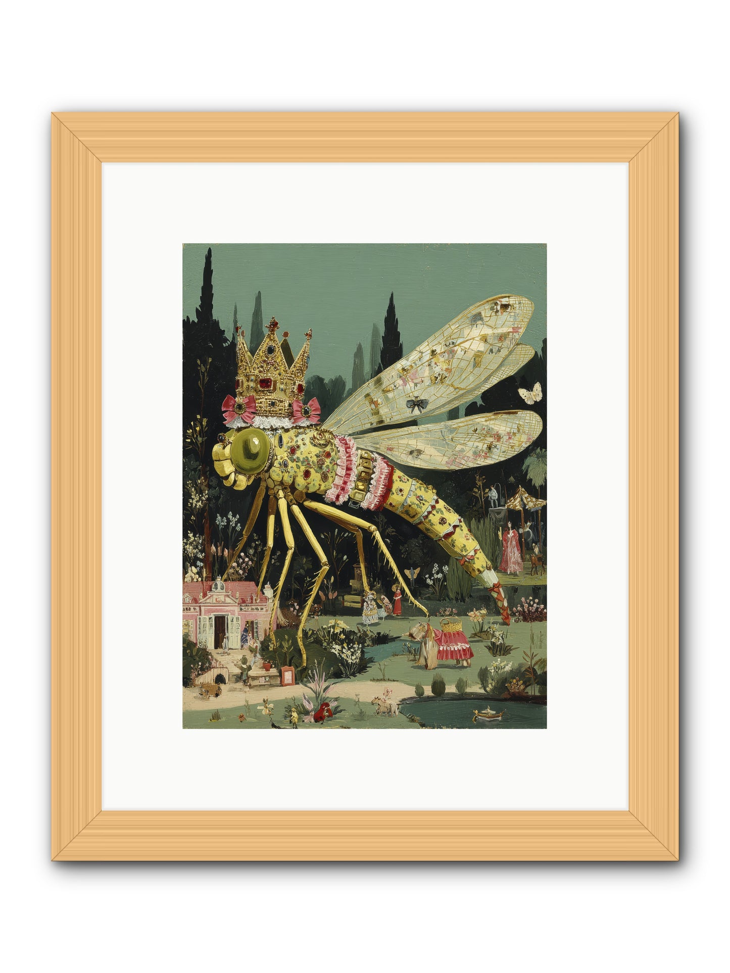 Luxuriant Mysteries -- Framed Print - Natural 9x12