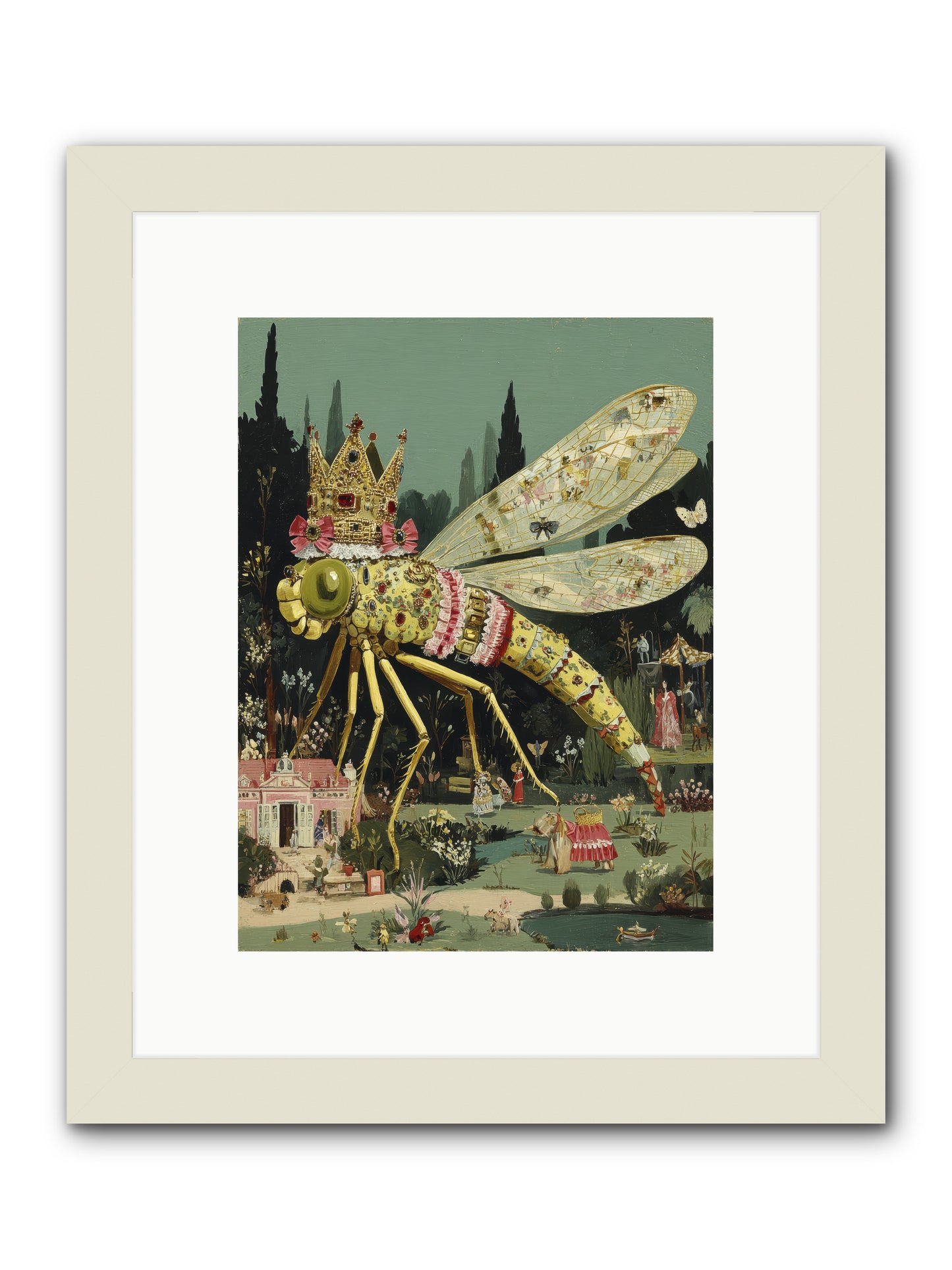 Luxuriant Mysteries -- Framed Print - White 9x12