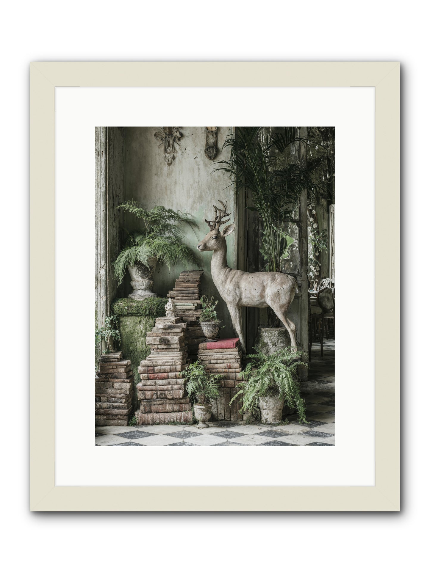 Lyrical -- Framed Print - White 12x16