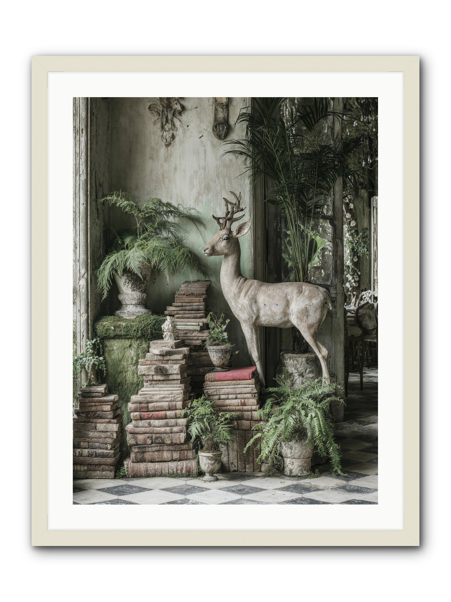 Lyrical -- Framed Print - White 24x32