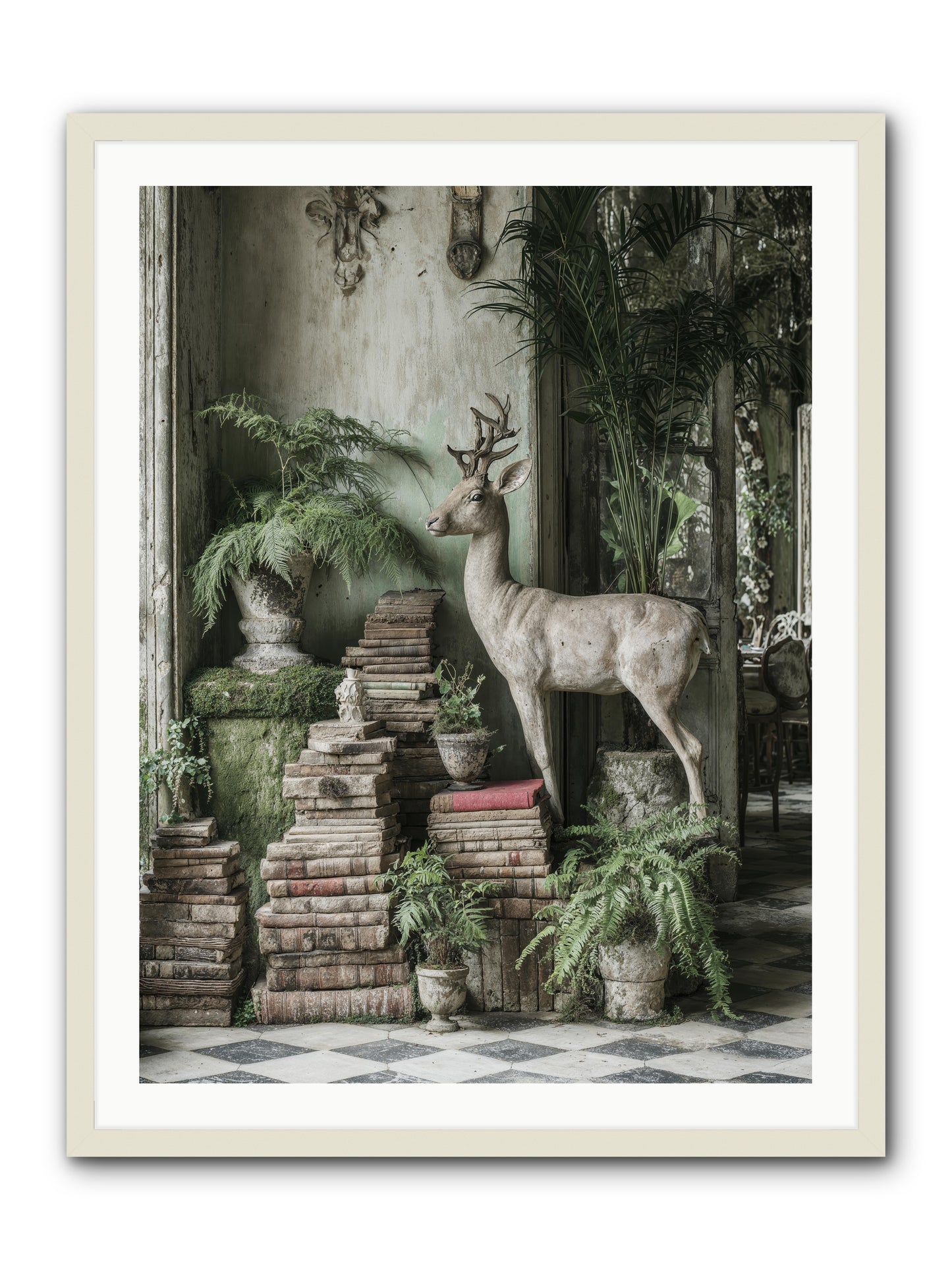 Lyrical -- Framed Print - White 30x40