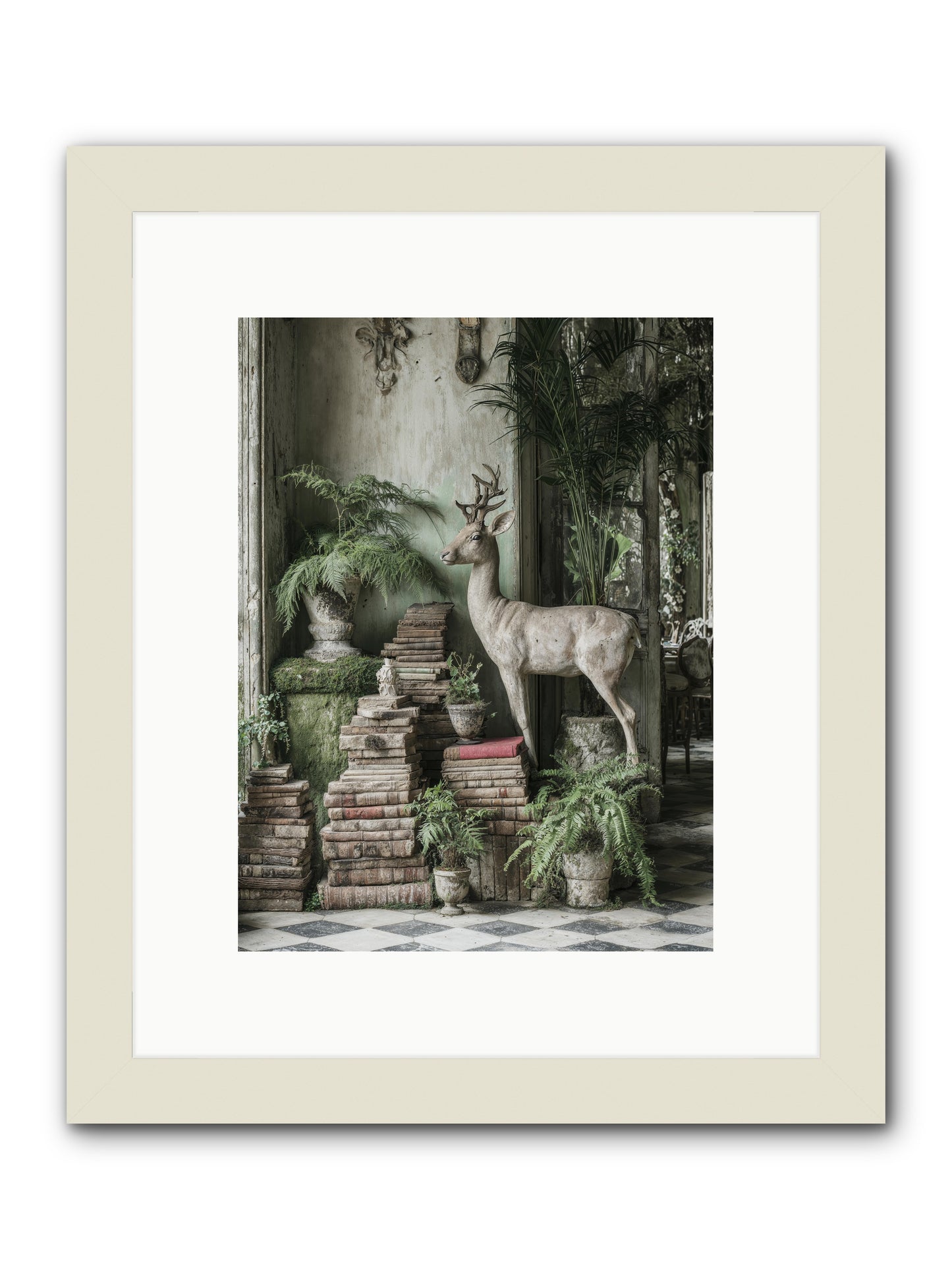 Lyrical -- Framed Print - White 9x12