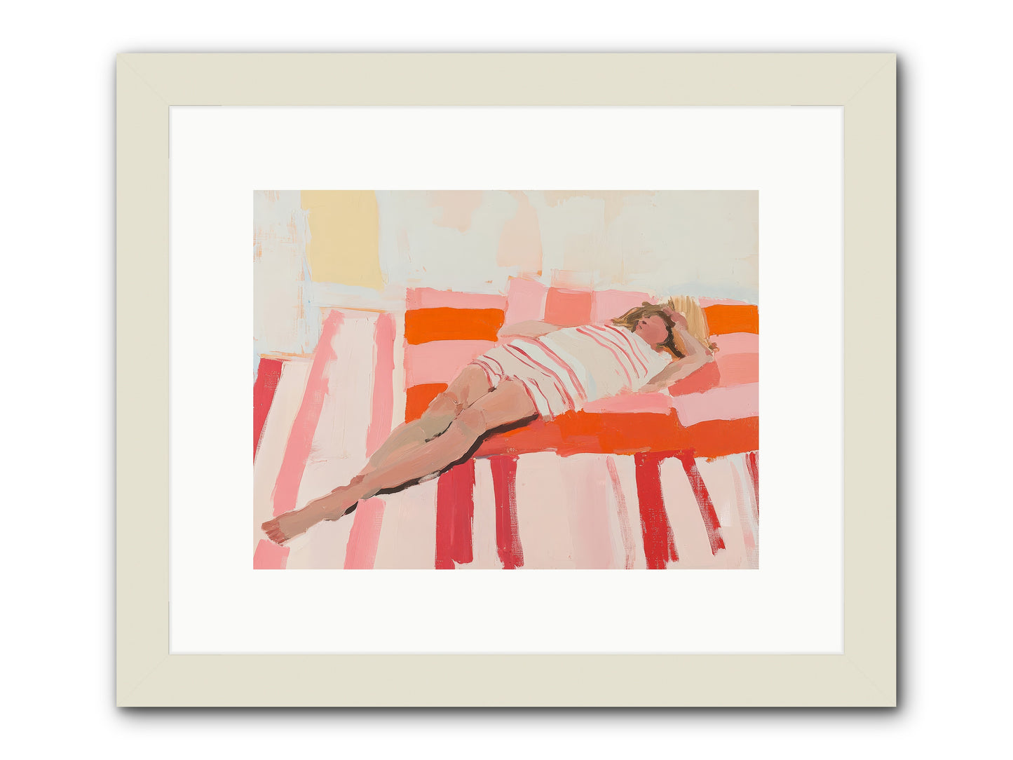 Madame Montague's Rest -- Framed Print - White 12x9