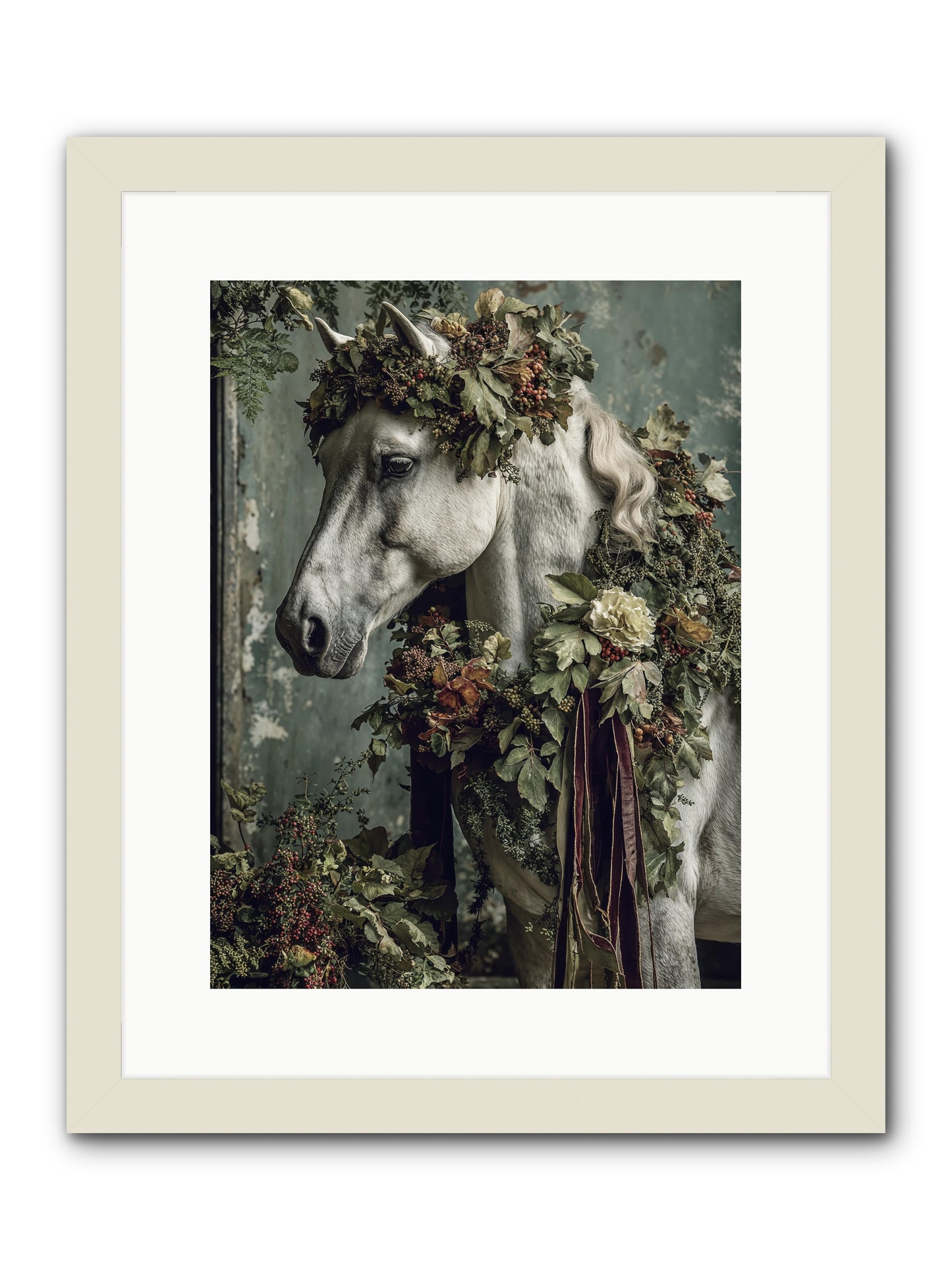 Madrigal -- Framed Print - White 12x16
