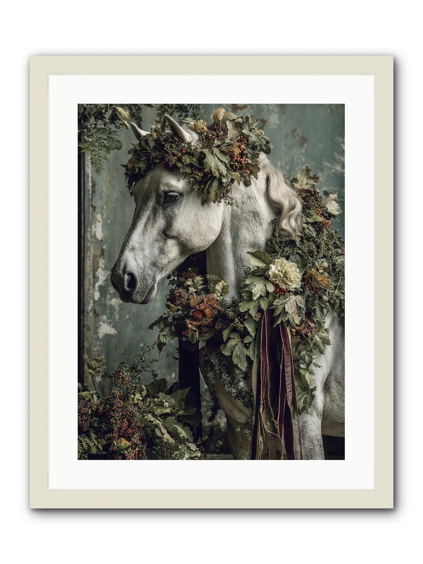 Madrigal -- Framed Print - White 18x24