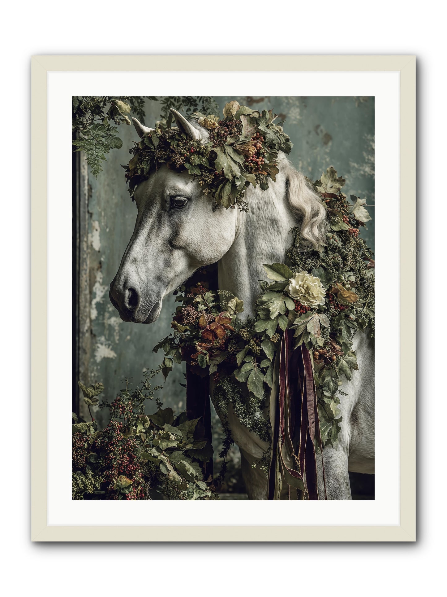 Madrigal -- Framed Print - White 24x32
