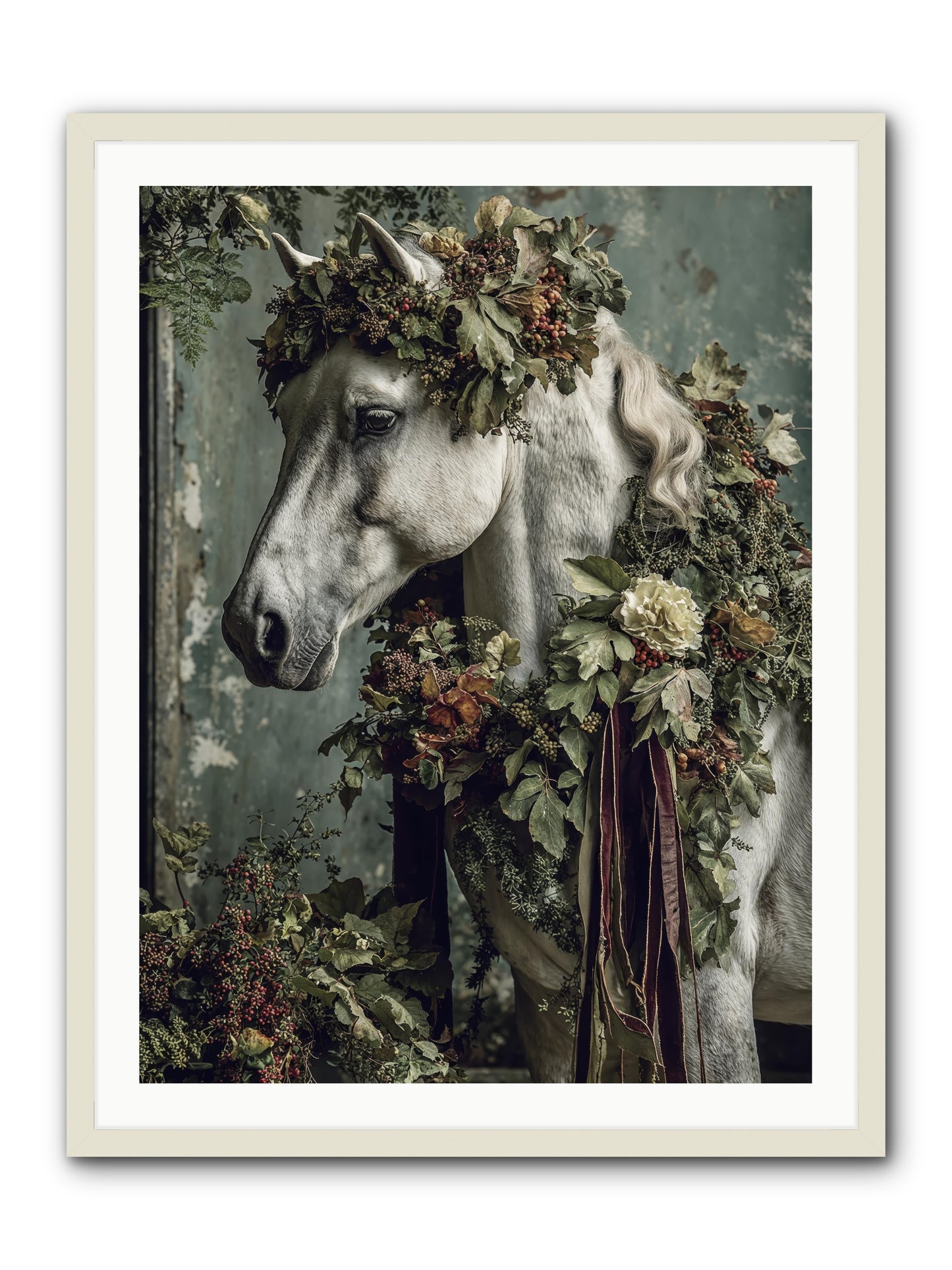 Madrigal -- Framed Print - White 30x40
