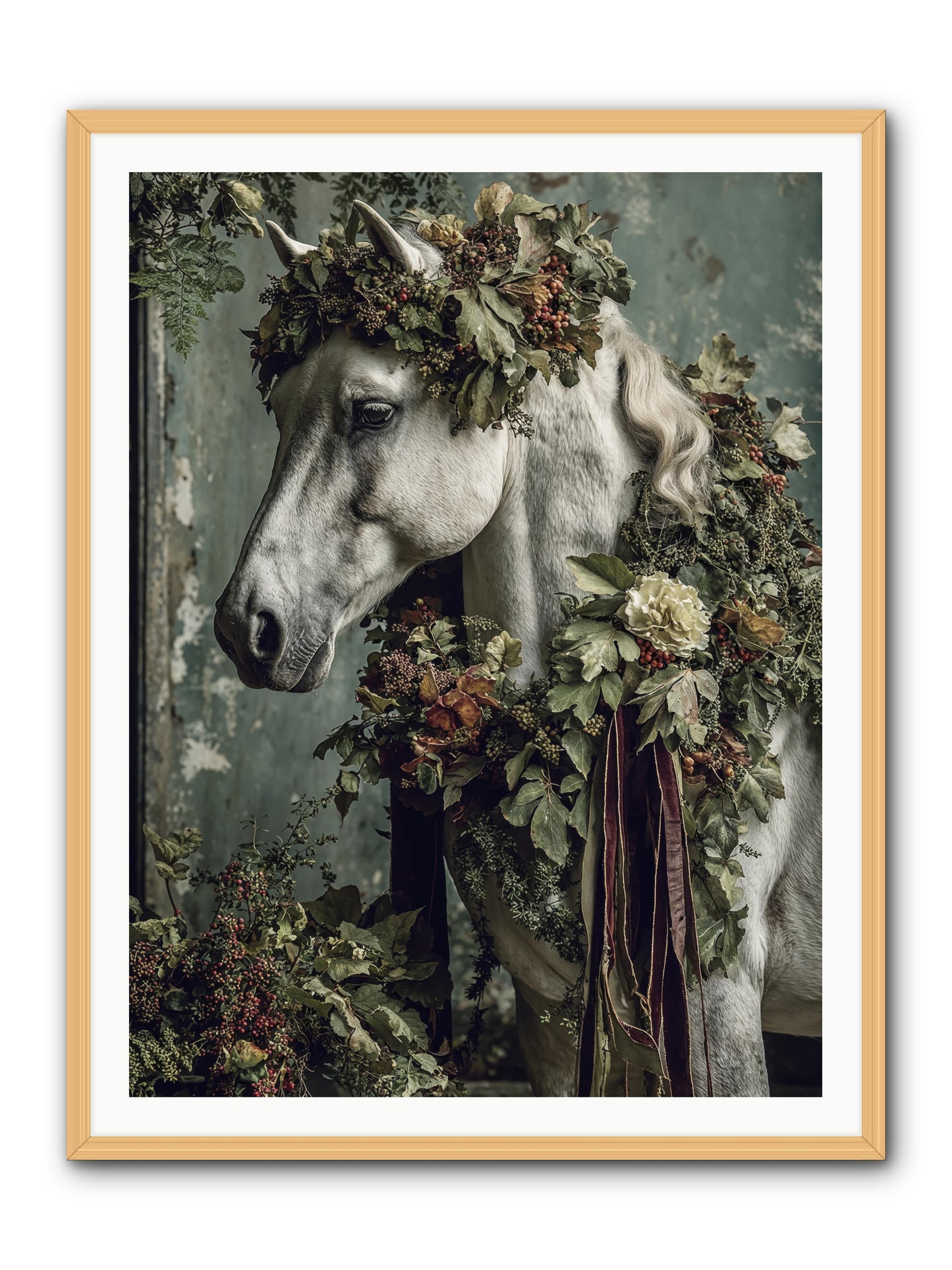 Madrigal -- Framed Print - Natural 36x48