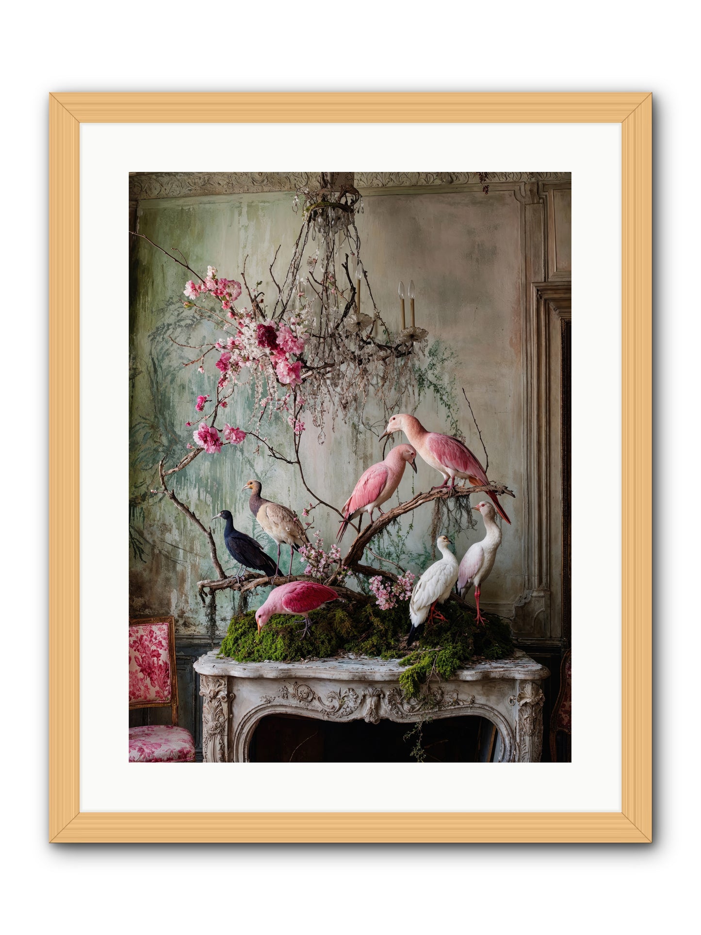 Madrigal Mischief -- Framed Print - Natural 18x24