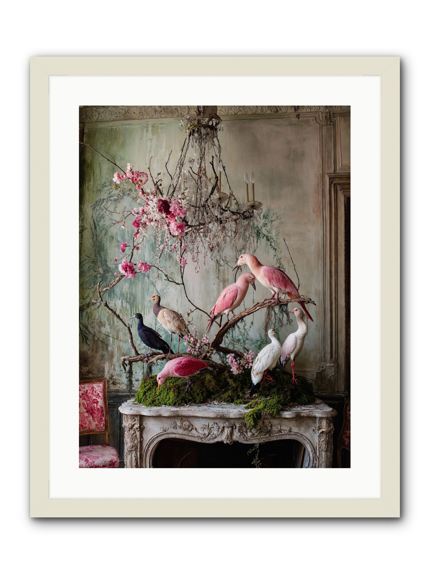 Madrigal Mischief -- Framed Print - White 18x24