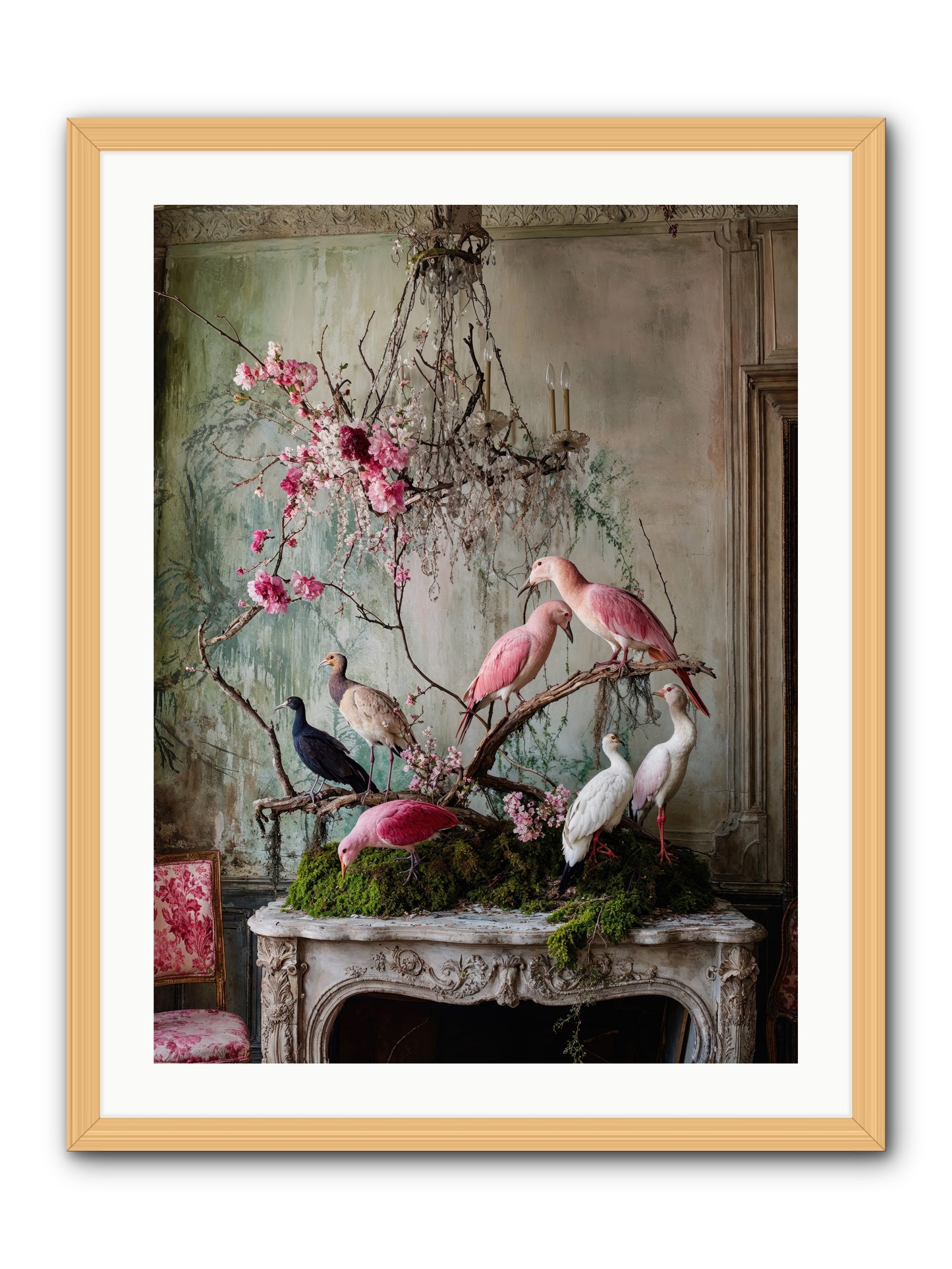 Madrigal Mischief -- Framed Print - Natural 24x32