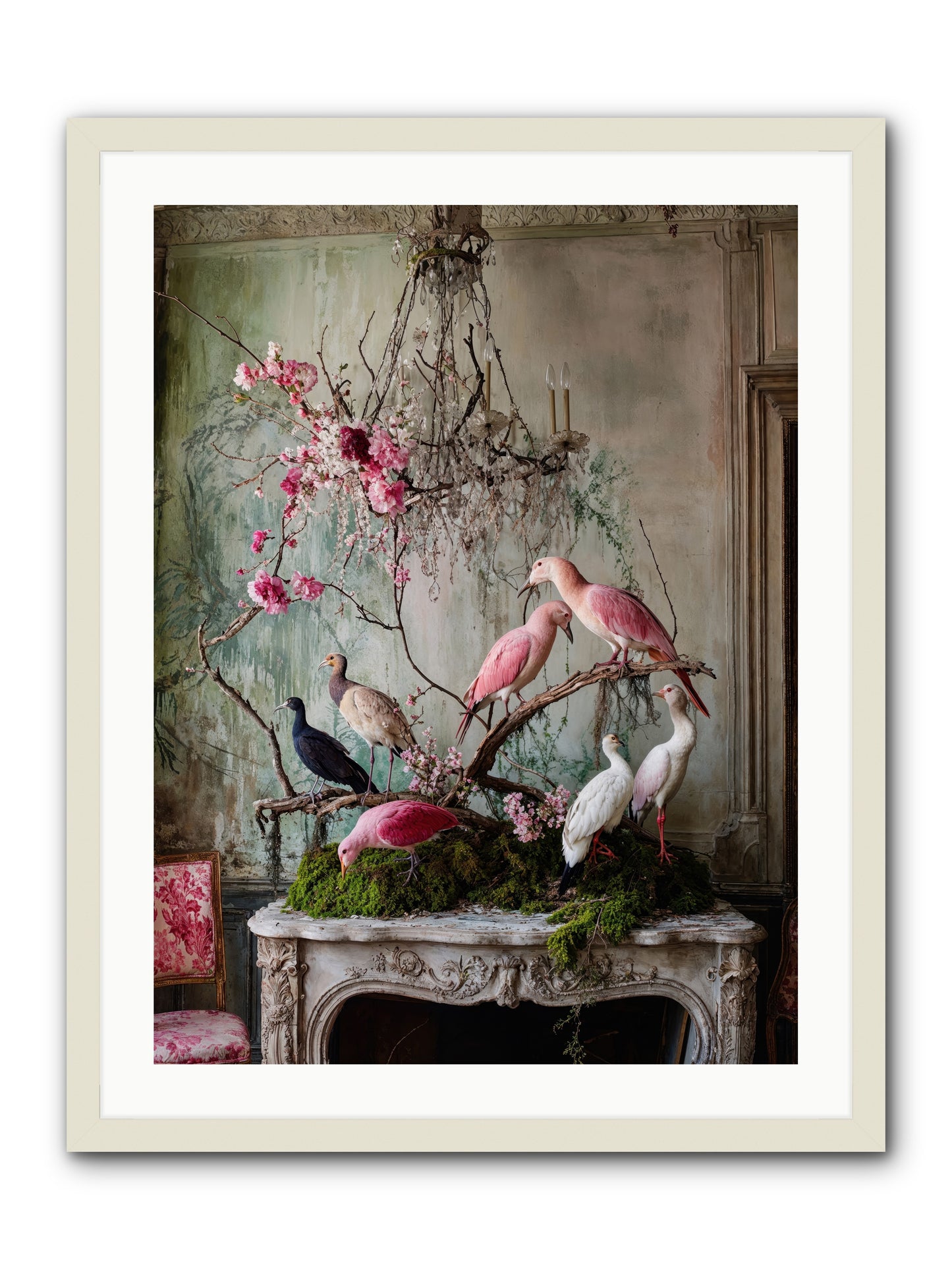 Madrigal Mischief -- Framed Print - White 24x32