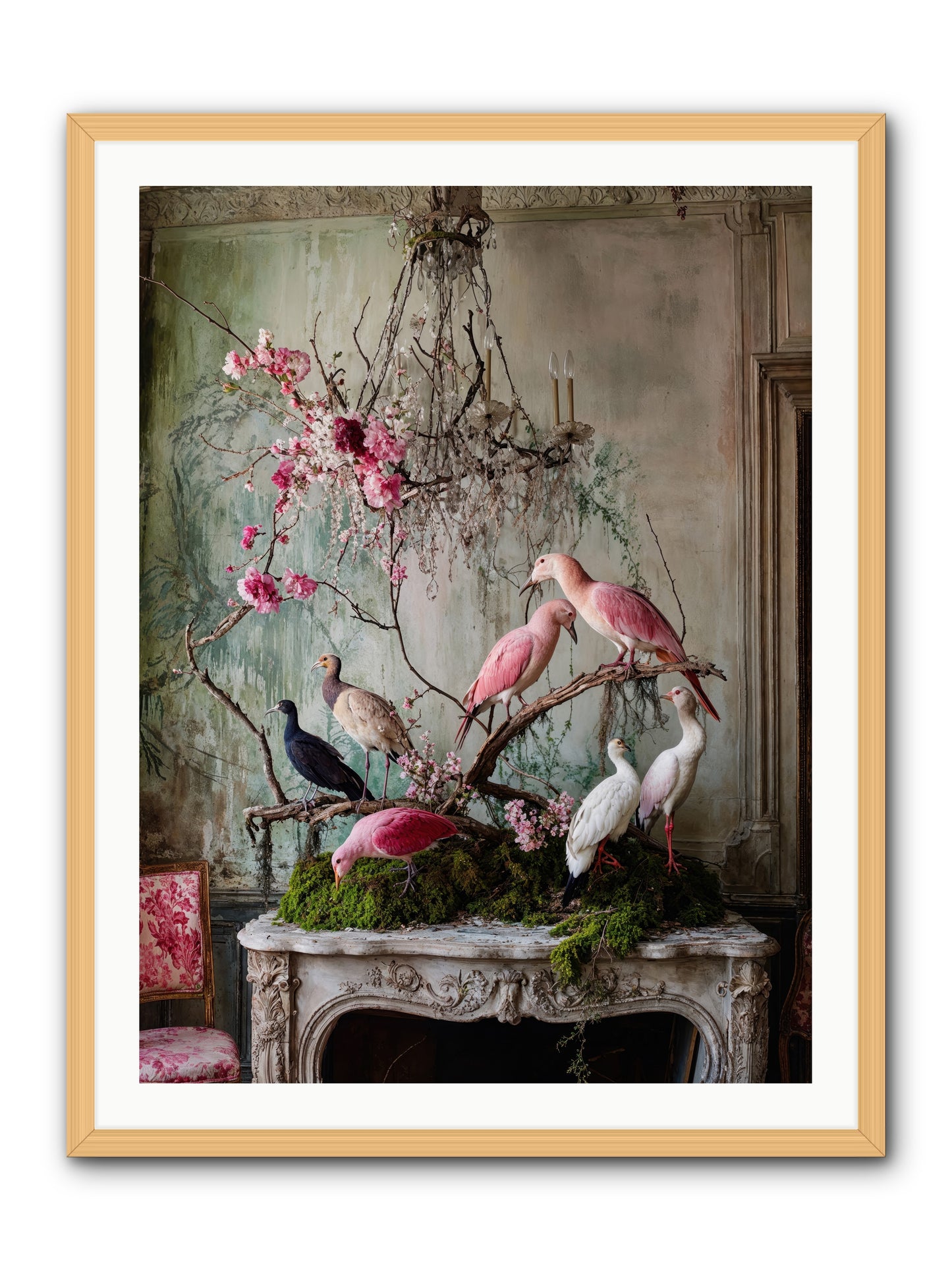Madrigal Mischief -- Framed Print - Natural 30x40