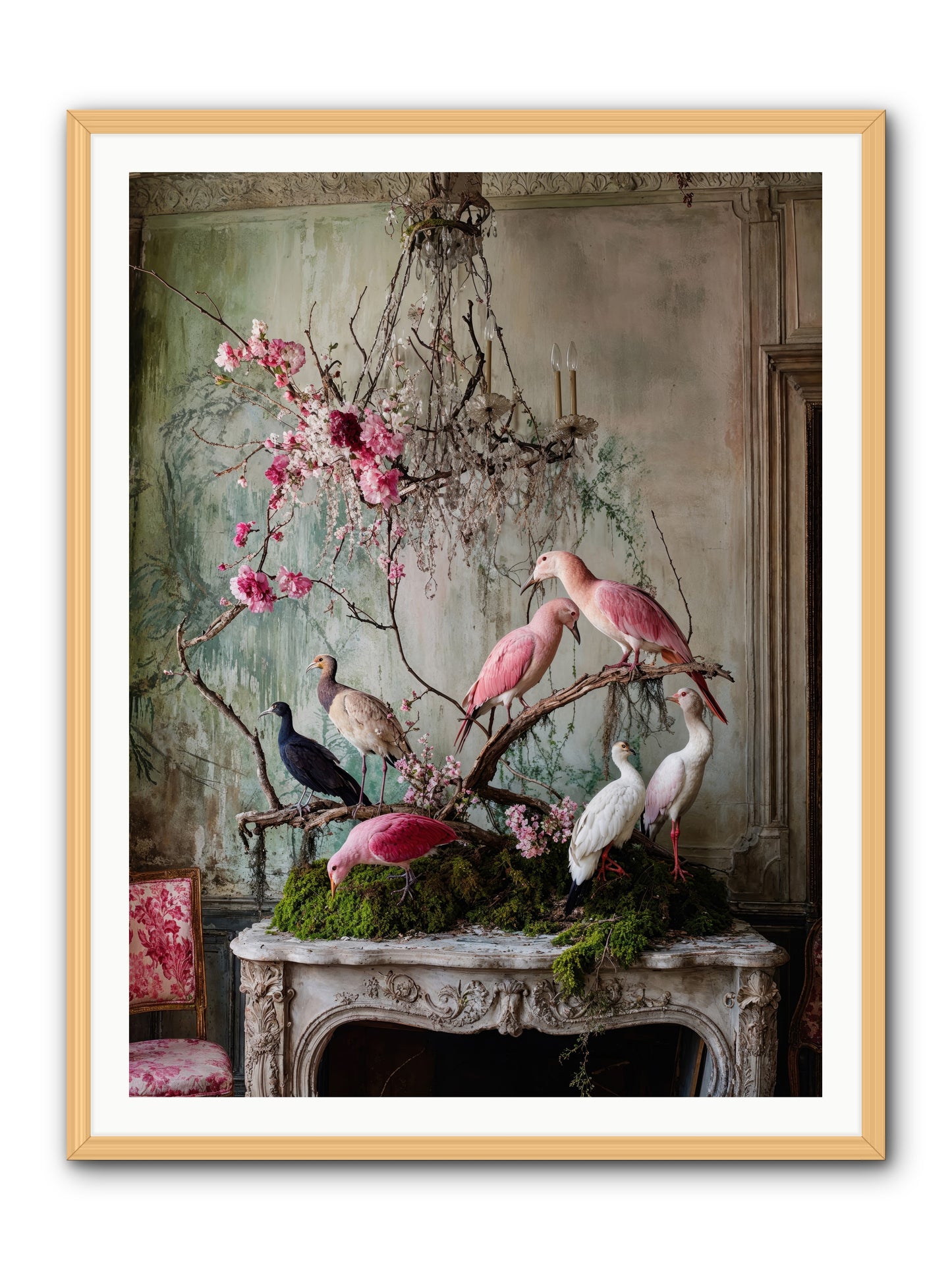 Madrigal Mischief -- Framed Print - Natural 36x48