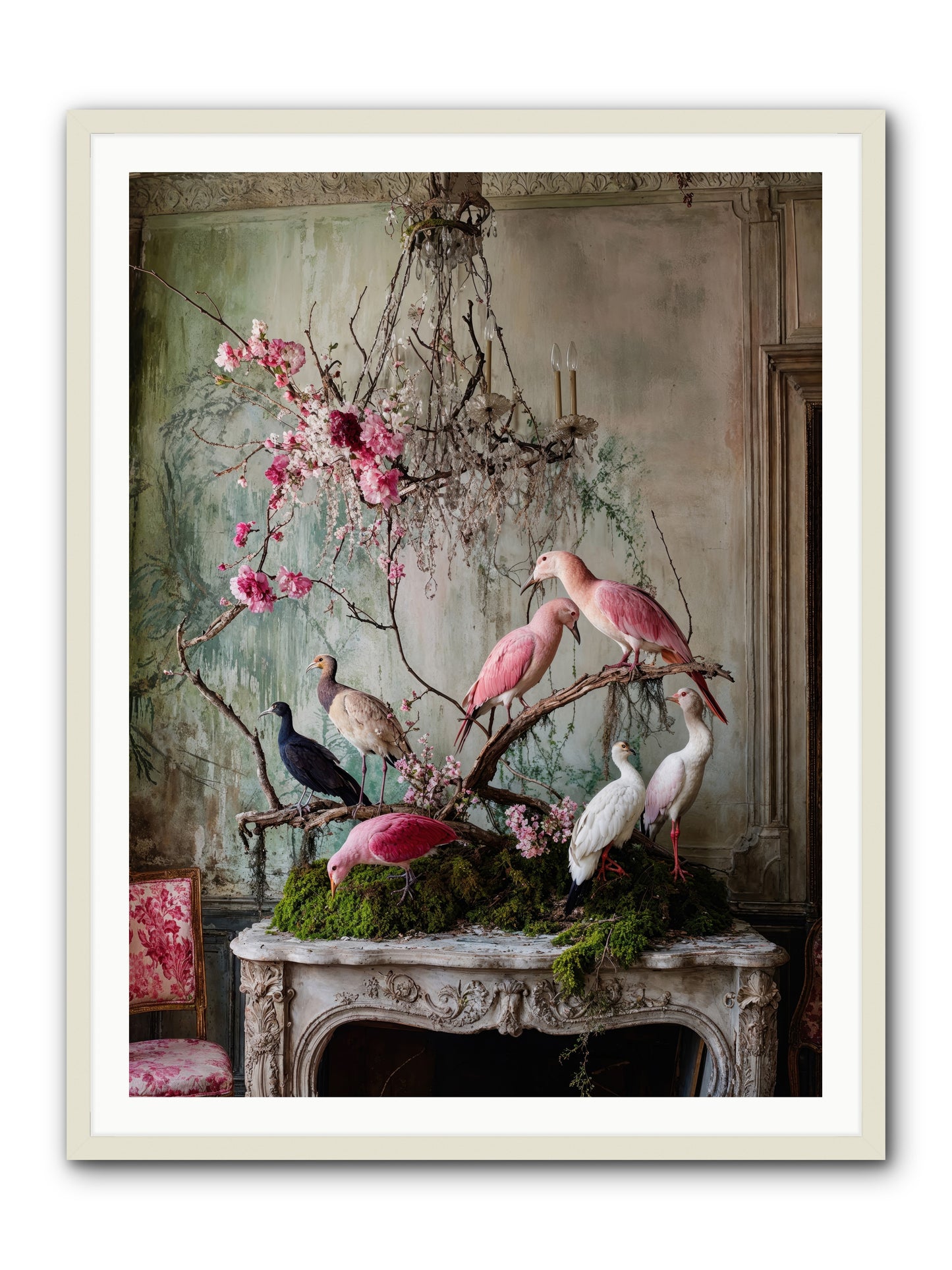 Madrigal Mischief -- Framed Print - White 36x48