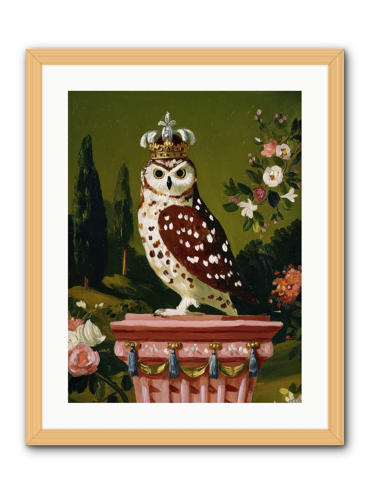 Magic Came to Call -- Framed Print - Natural 18x24