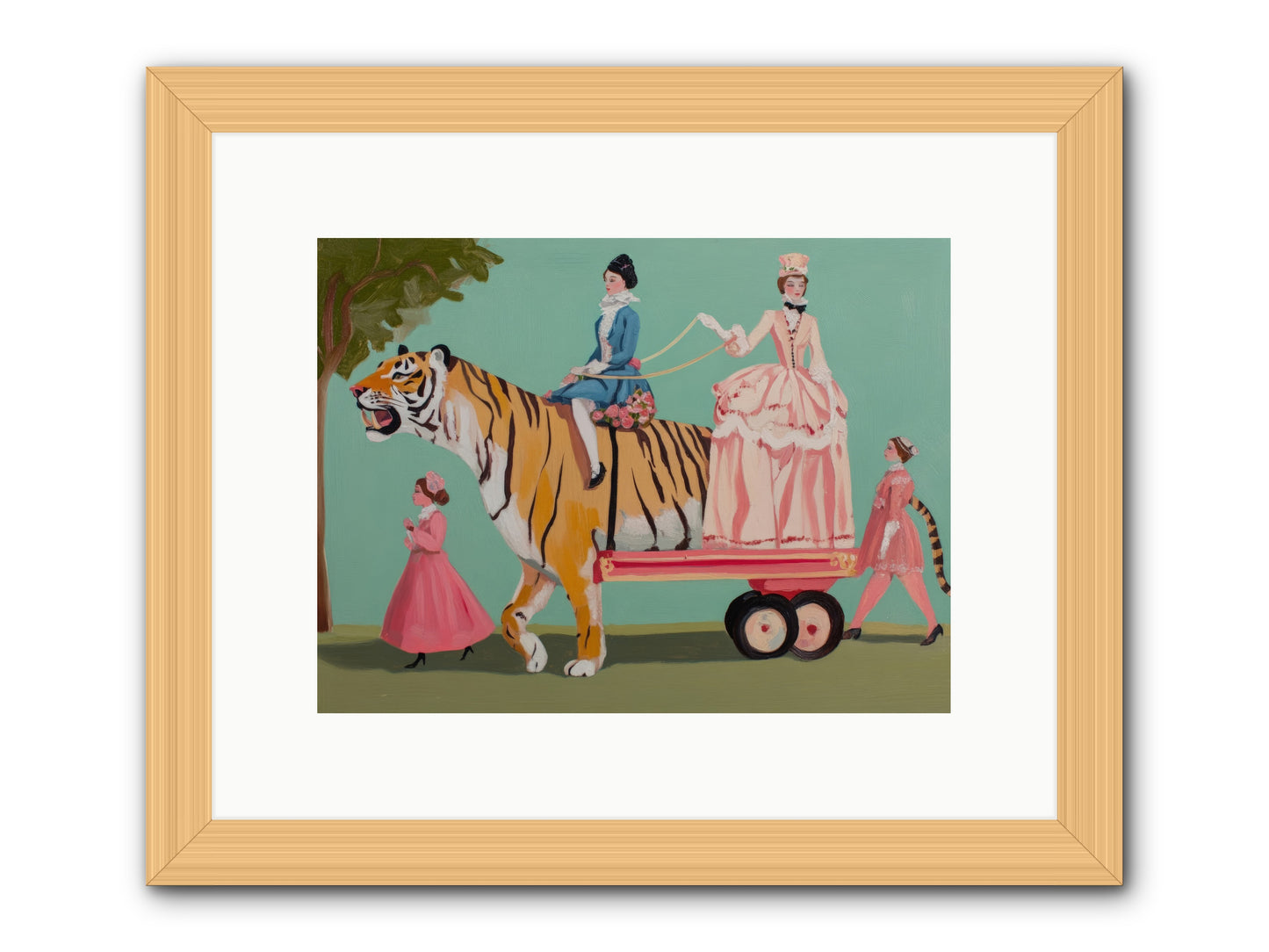Magic Past NoonRez2 -- Framed Print - Natural 12x9
