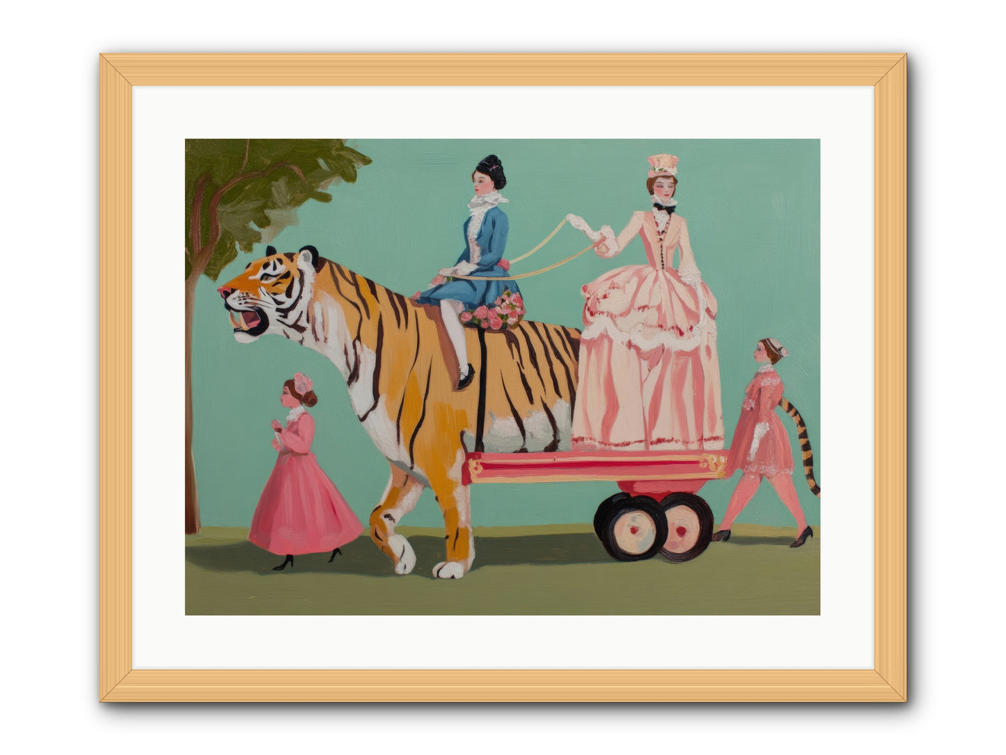 Magic Past NoonRez2 -- Framed Print - Natural 24x18