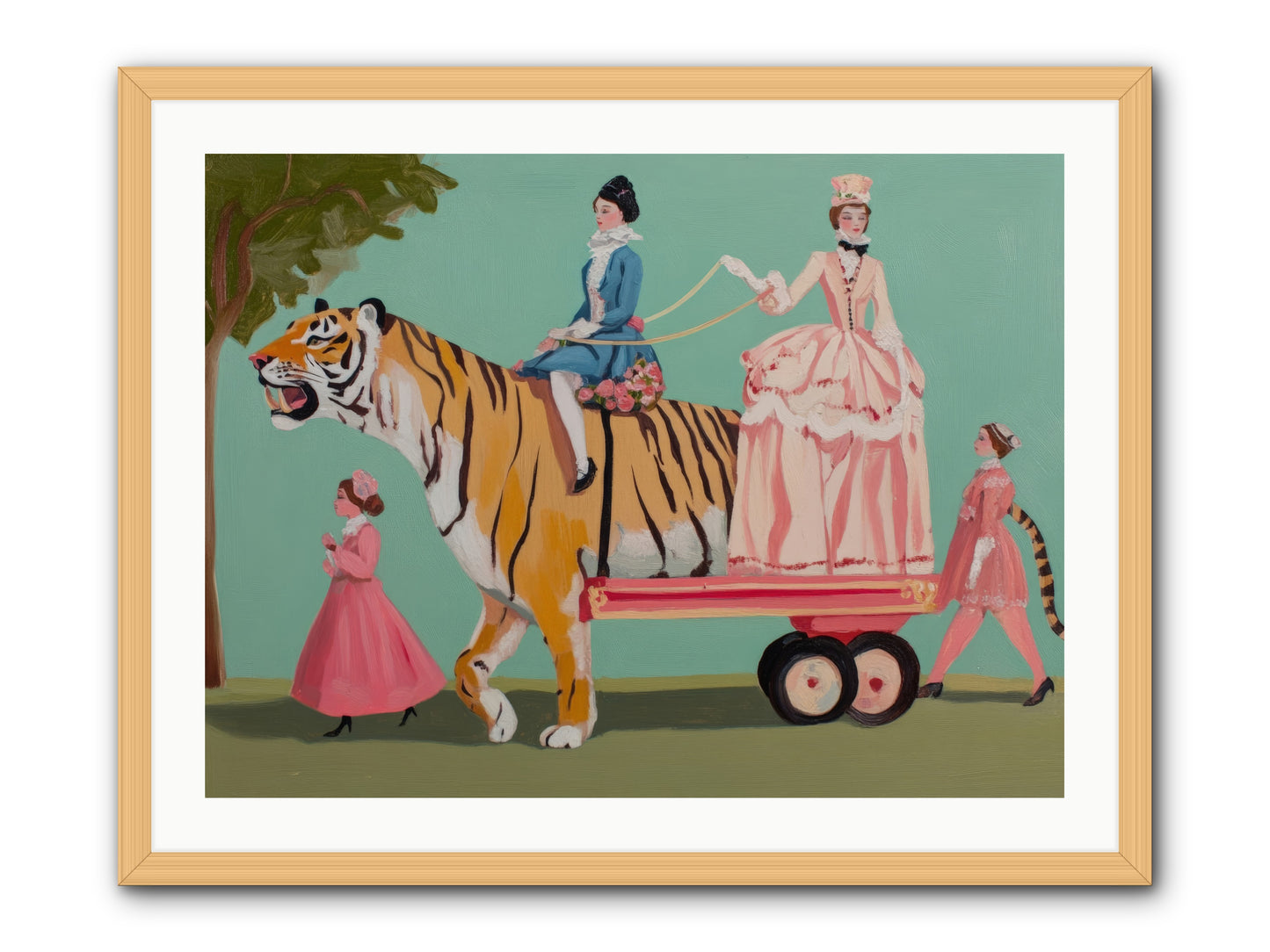 Magic Past NoonRez2 -- Framed Print - Natural 32x24