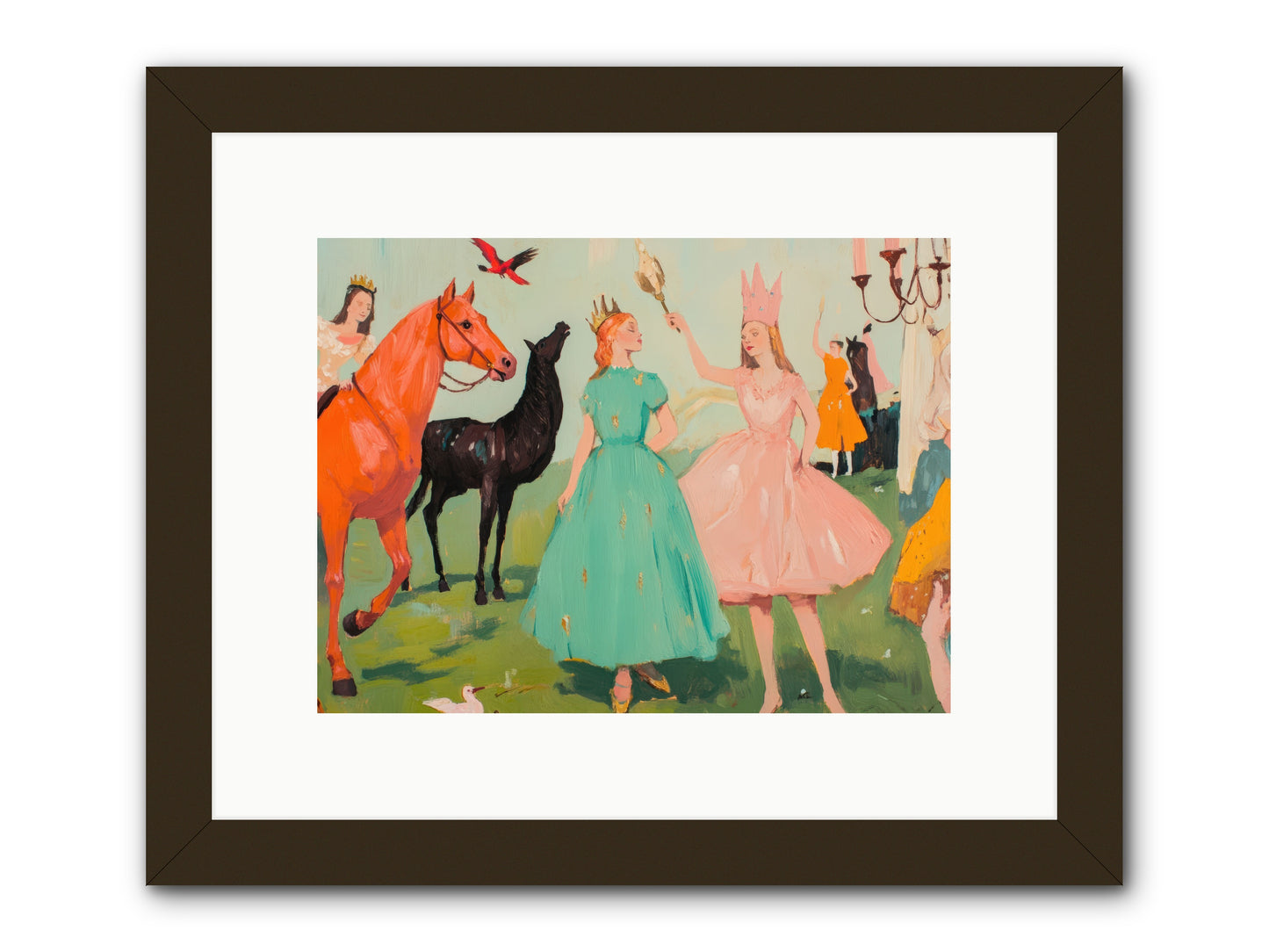 Magic Spills OverREZ -- Framed Print - Black 12x9