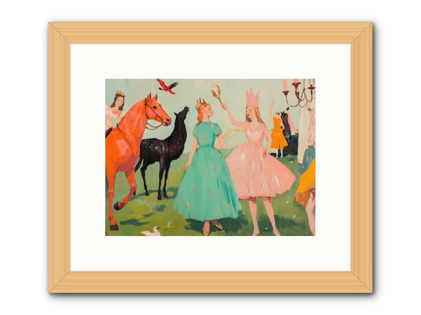 Magic Spills OverREZ -- Framed Print - Natural 12x9