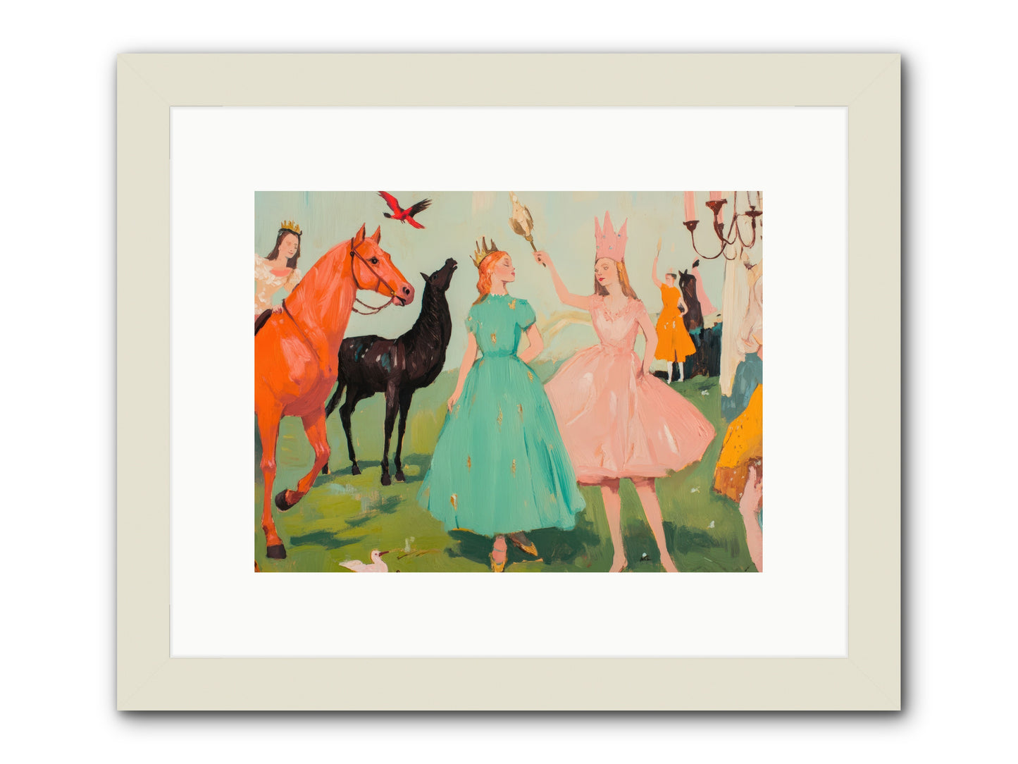 Magic Spills OverREZ -- Framed Print - White 12x9