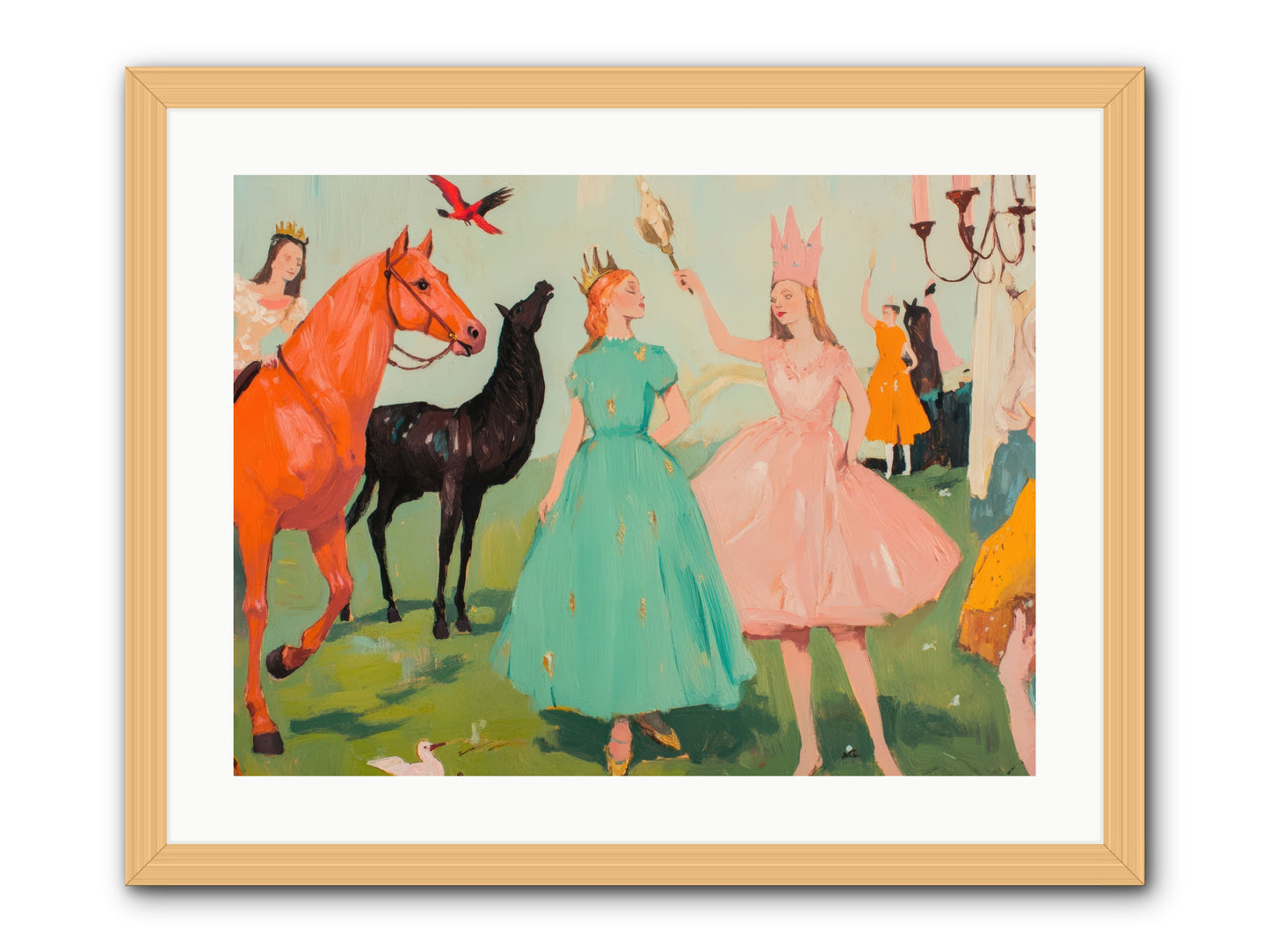 Magic Spills OverREZ -- Framed Print - Natural 24x18