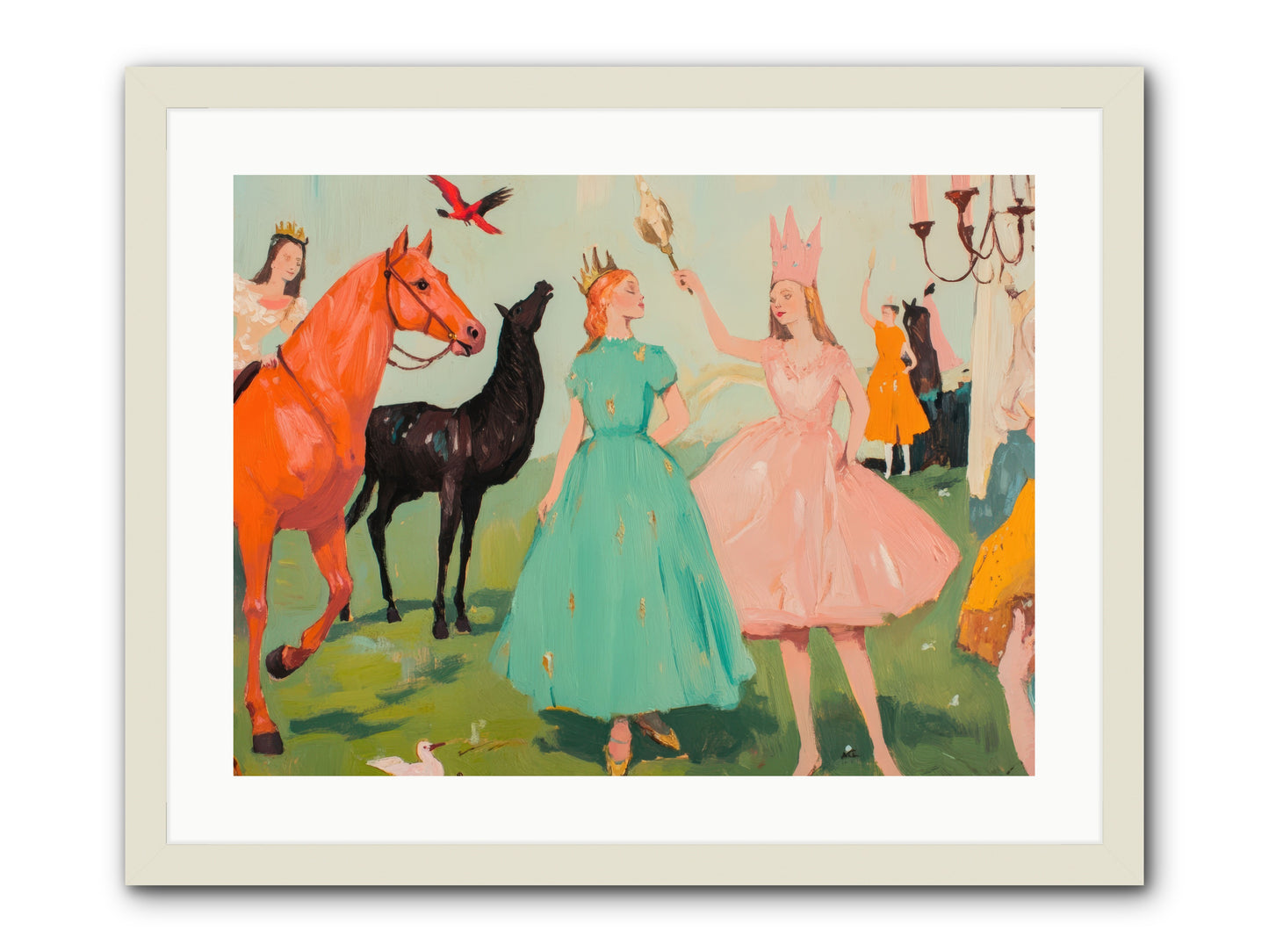 Magic Spills OverREZ -- Framed Print - White 24x18