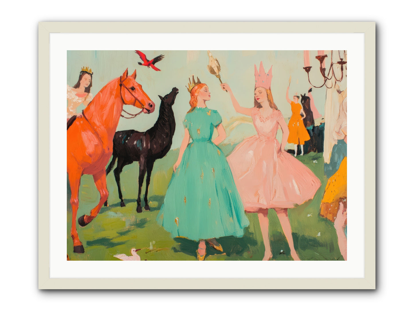 Magic Spills OverREZ -- Framed Print - White 32x24