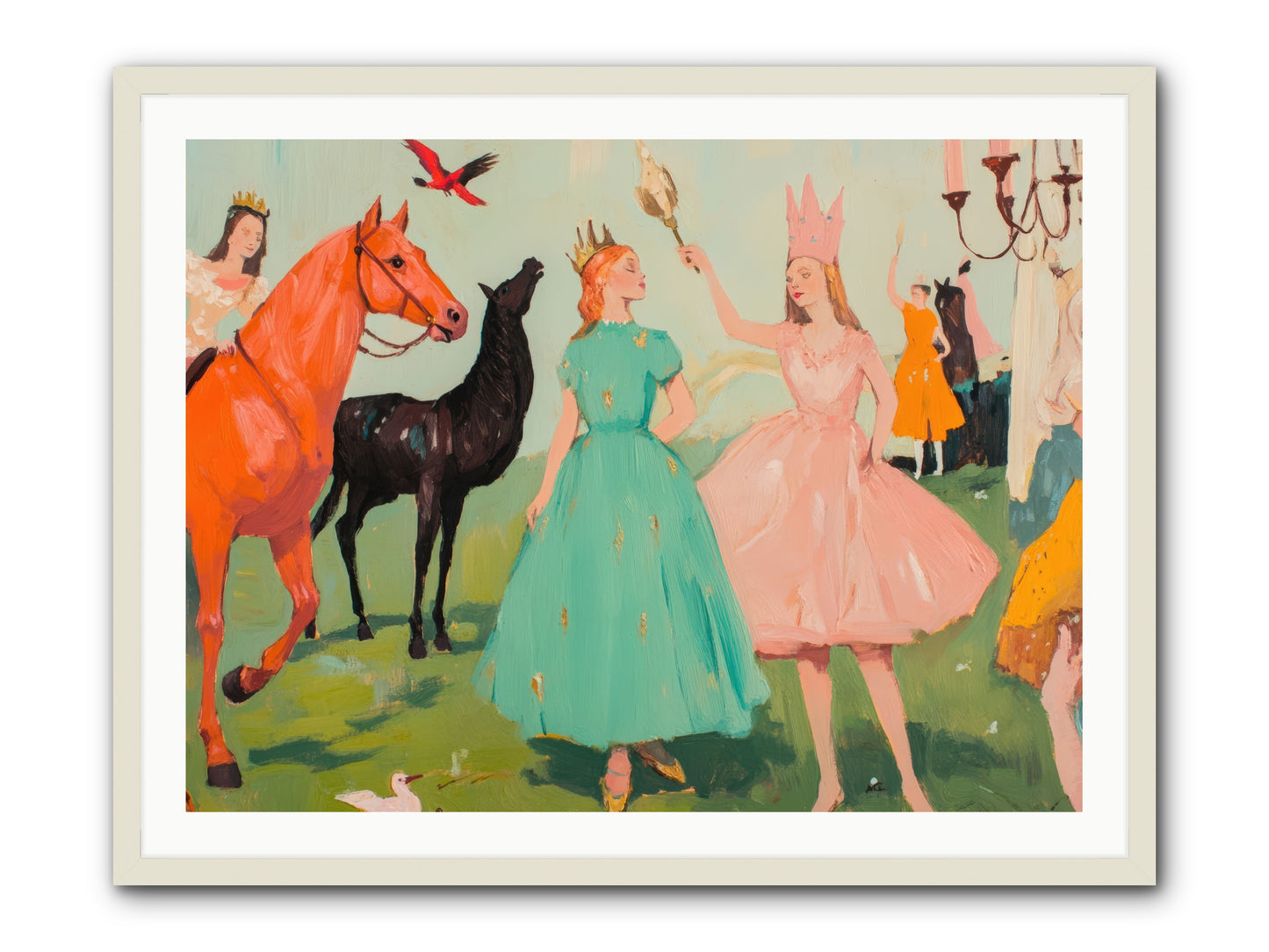 Magic Spills OverREZ -- Framed Print - White 40x30