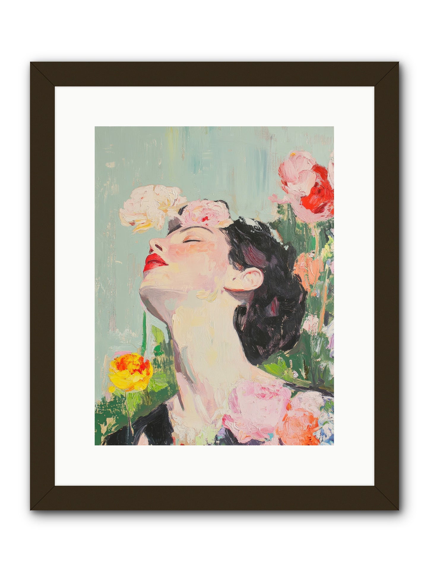 Magnolia Hawthorne-REZ -- Framed Print - Black 12x16