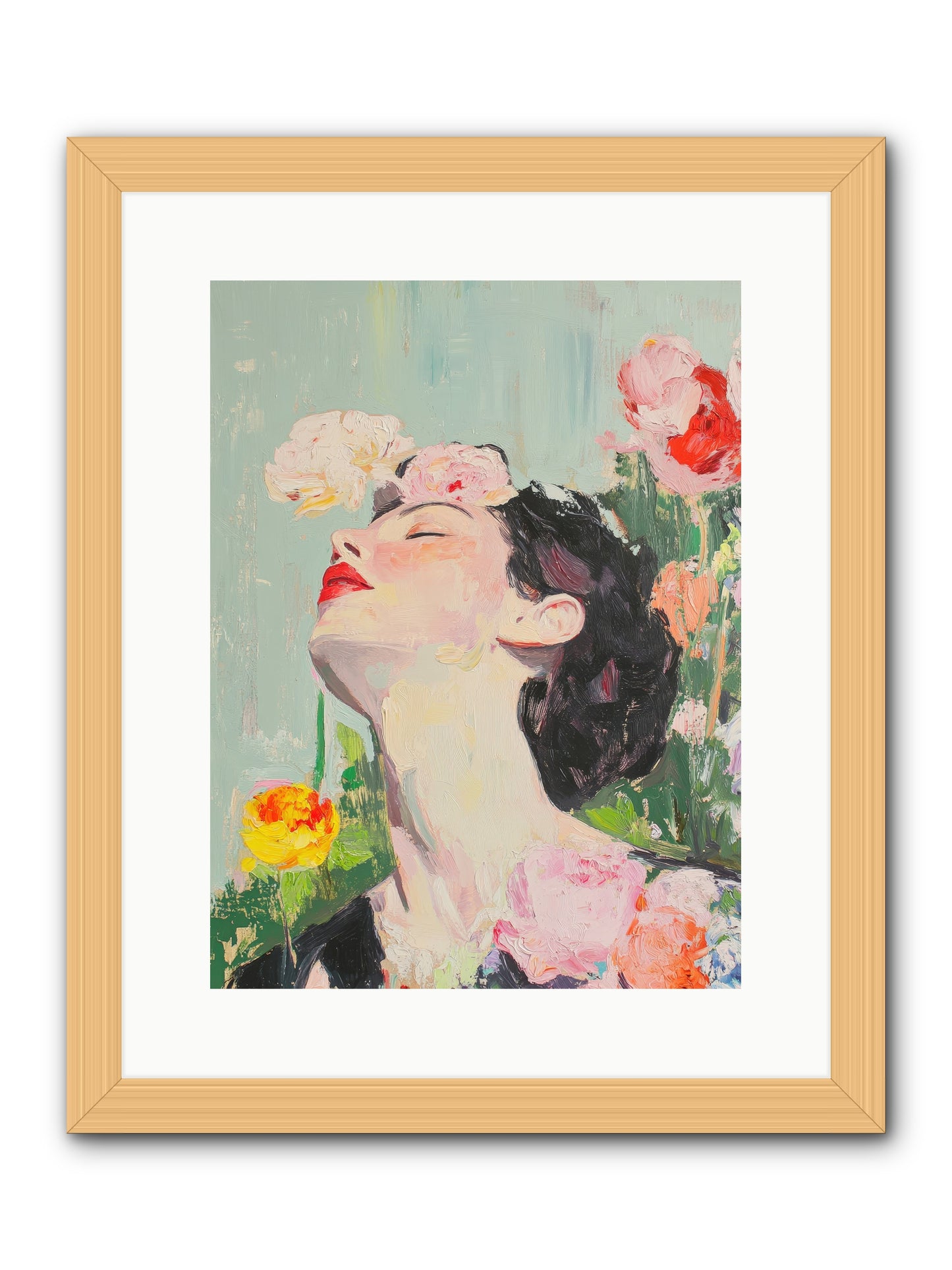 Magnolia Hawthorne-REZ -- Framed Print - Natural 12x16