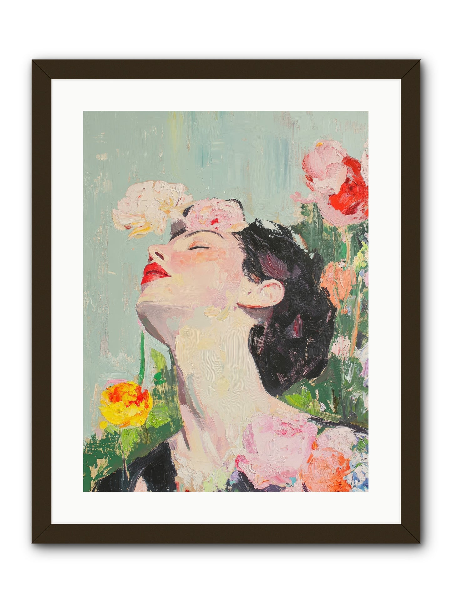 Magnolia Hawthorne-REZ -- Framed Print - Black 18x24