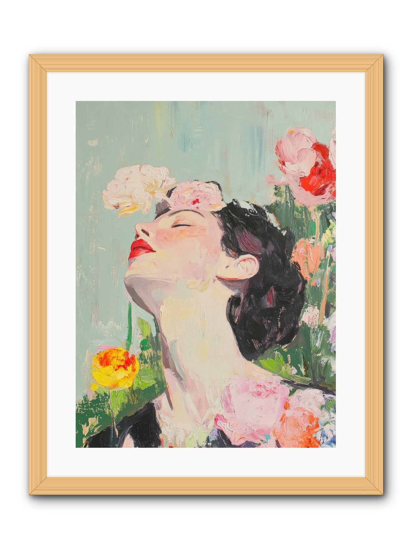 Magnolia Hawthorne-REZ -- Framed Print - Natural 18x24