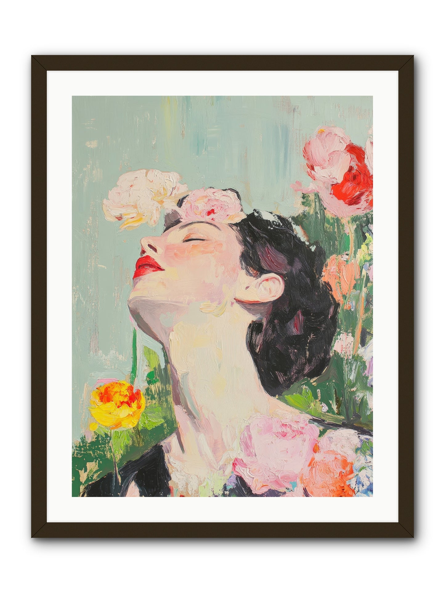 Magnolia Hawthorne-REZ -- Framed Print - Black 24x32