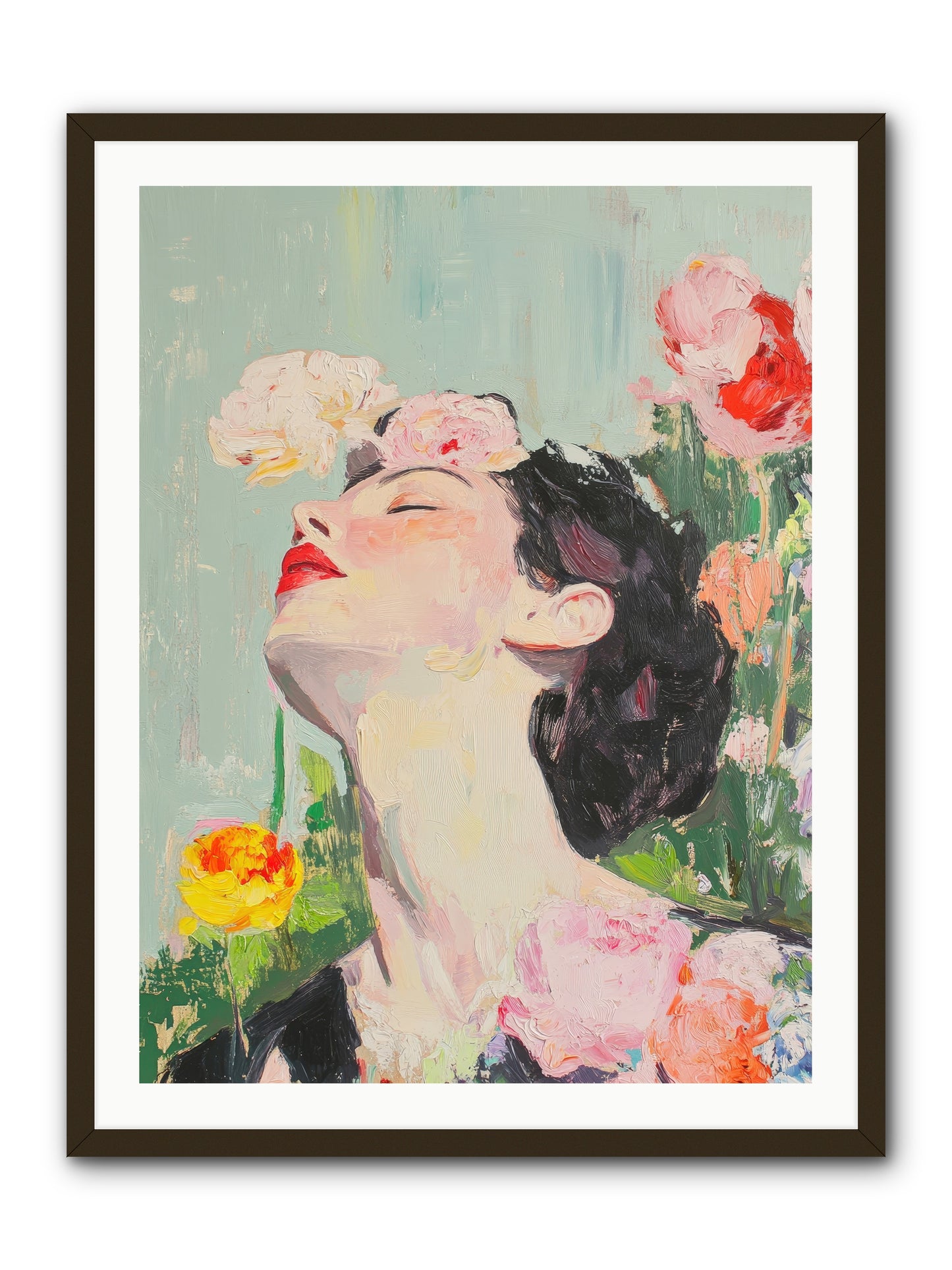 Magnolia Hawthorne-REZ -- Framed Print - Black 30x40