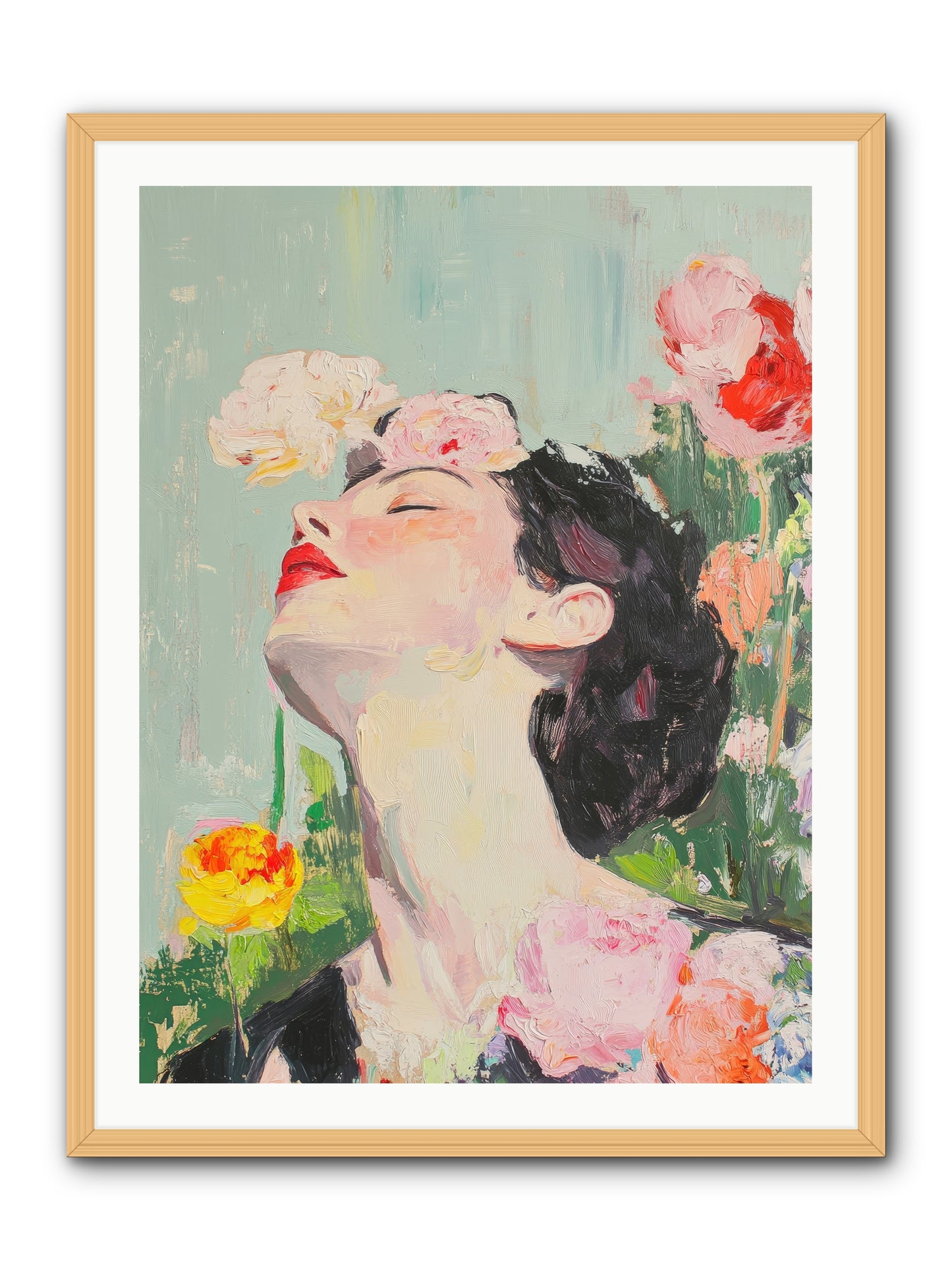Magnolia Hawthorne-REZ -- Framed Print - Natural 30x40