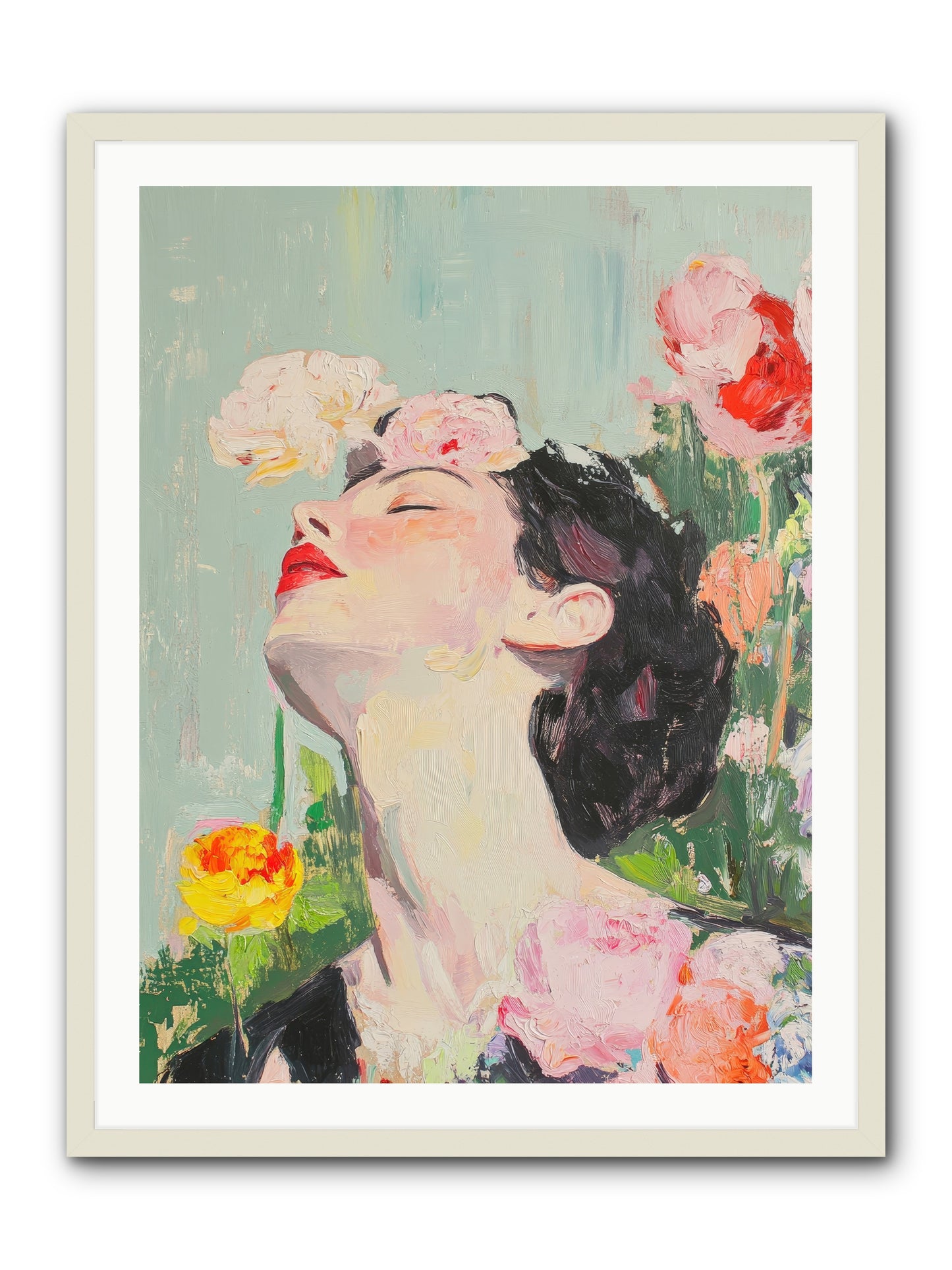 Magnolia Hawthorne-REZ -- Framed Print - White 30x40