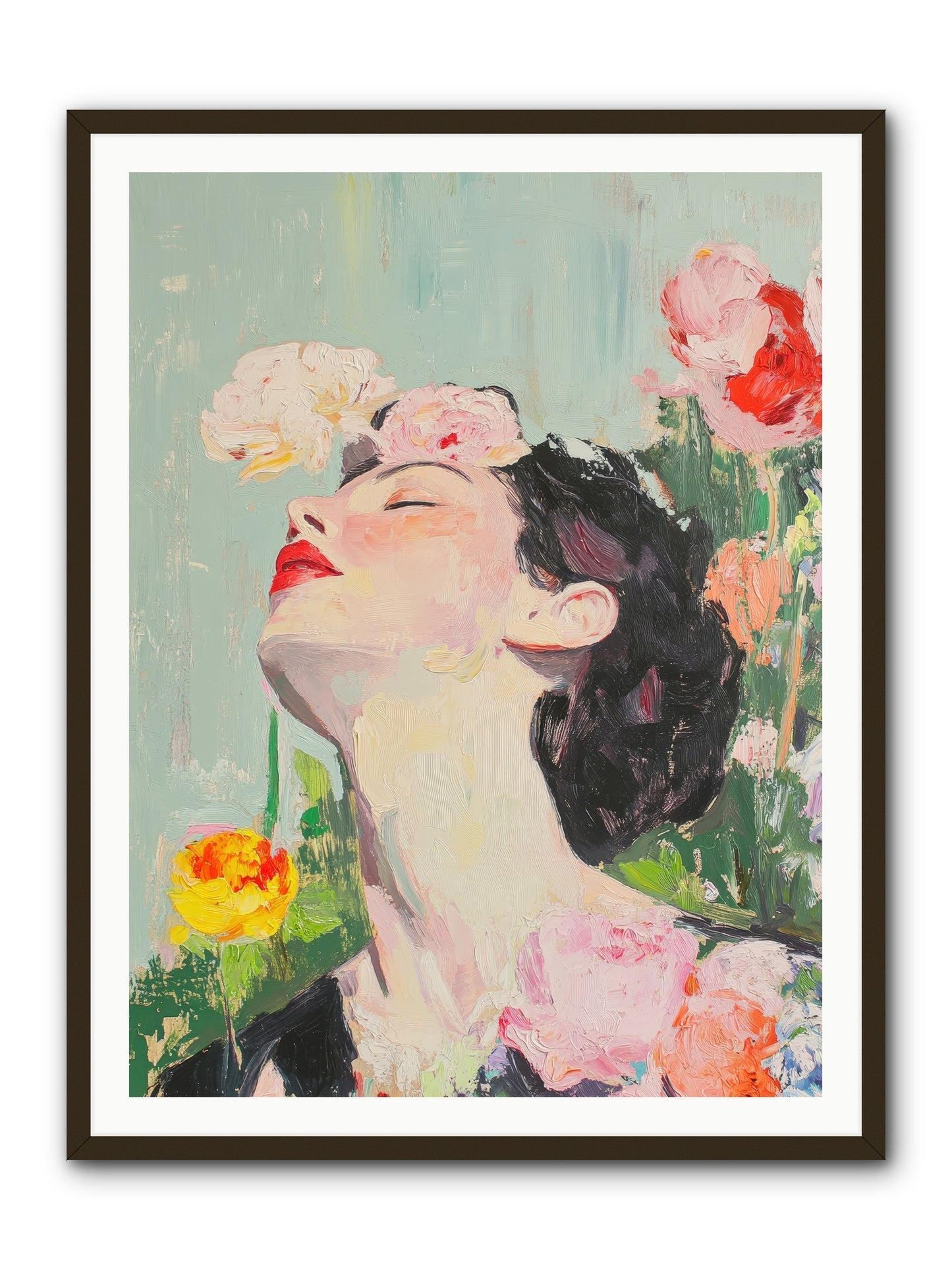 Magnolia Hawthorne-REZ -- Framed Print - Black 36x48